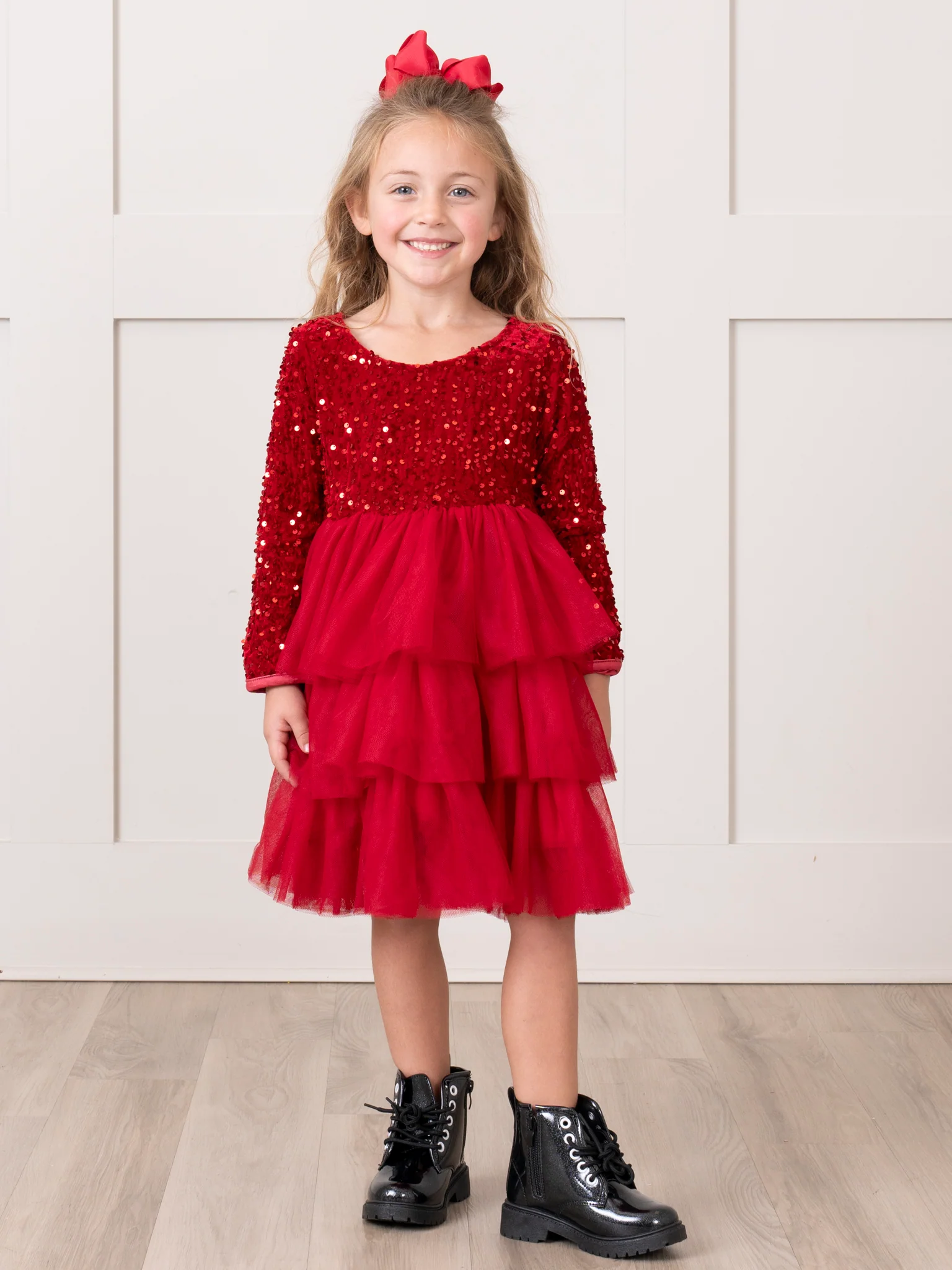 Sparkle Party Triple Tiered Tulle Dress - Image 14
