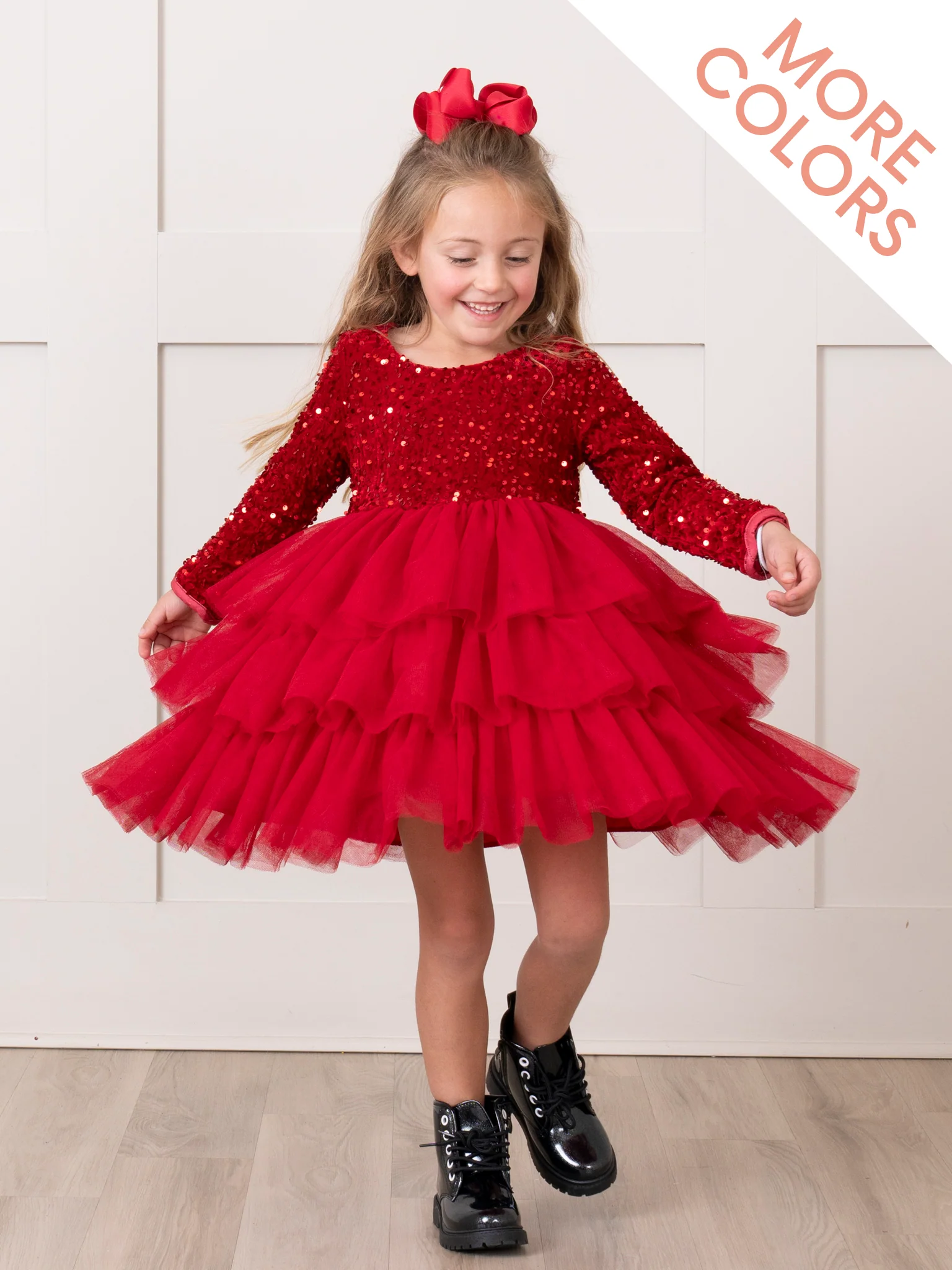 Sparkle Party Triple Tiered Tulle Dress - Image 15
