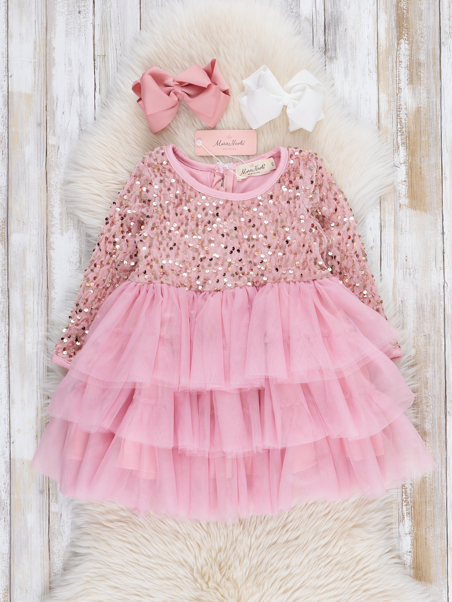 Sparkle Party Triple Tiered Tulle Dress - Image 2