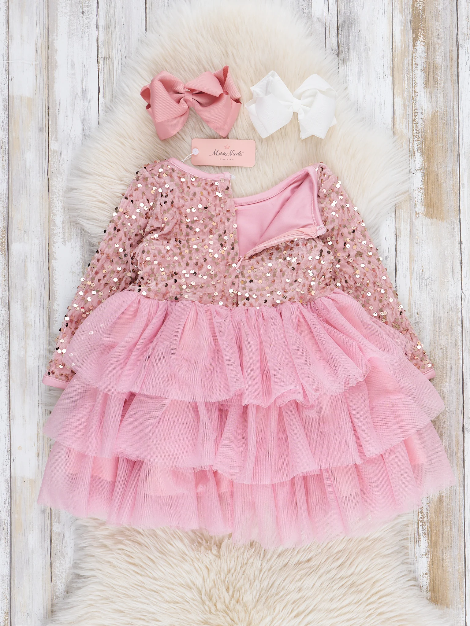 Sparkle Party Triple Tiered Tulle Dress - Image 3