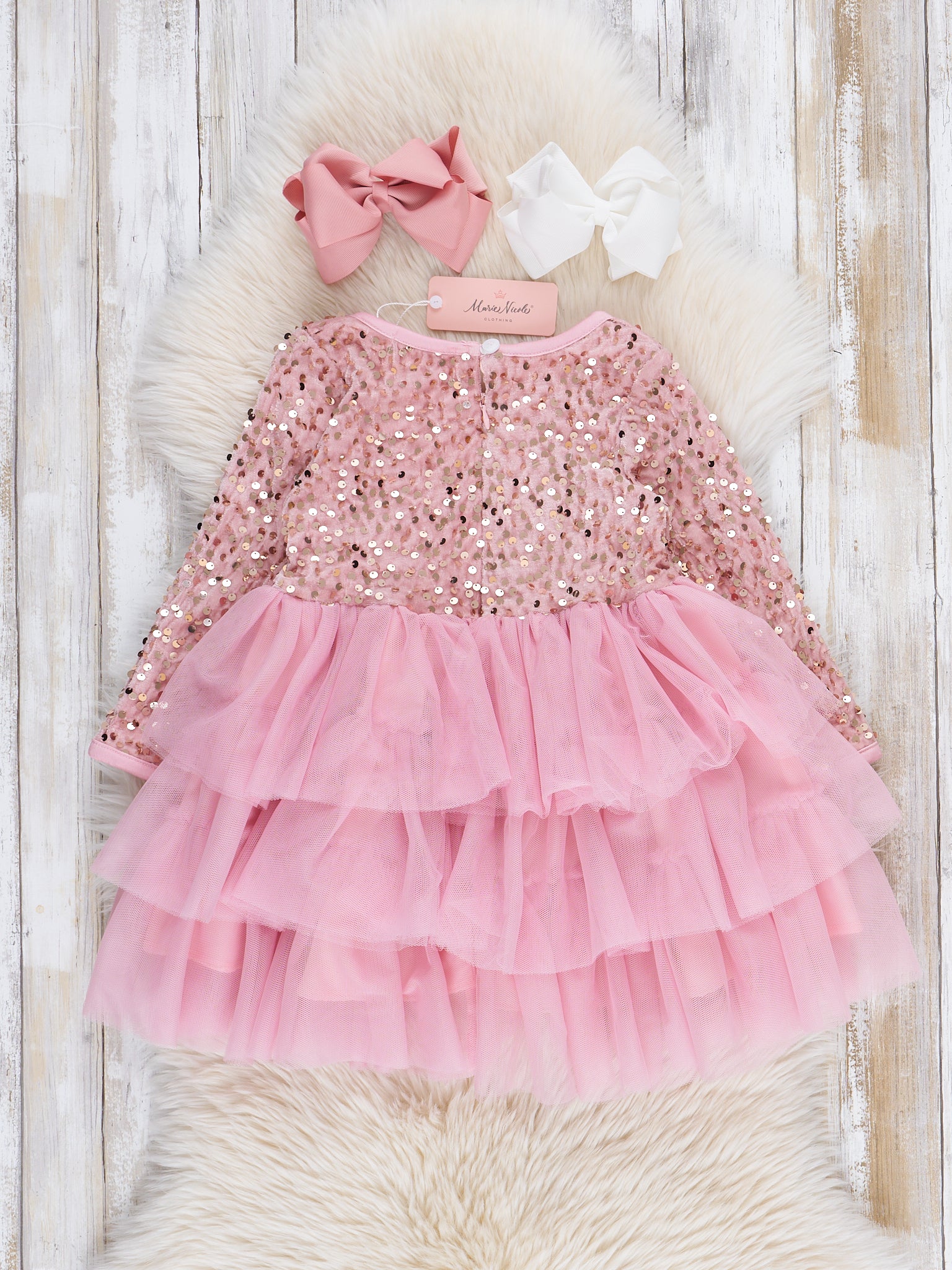 Sparkle Party Triple Tiered Tulle Dress - Image 4