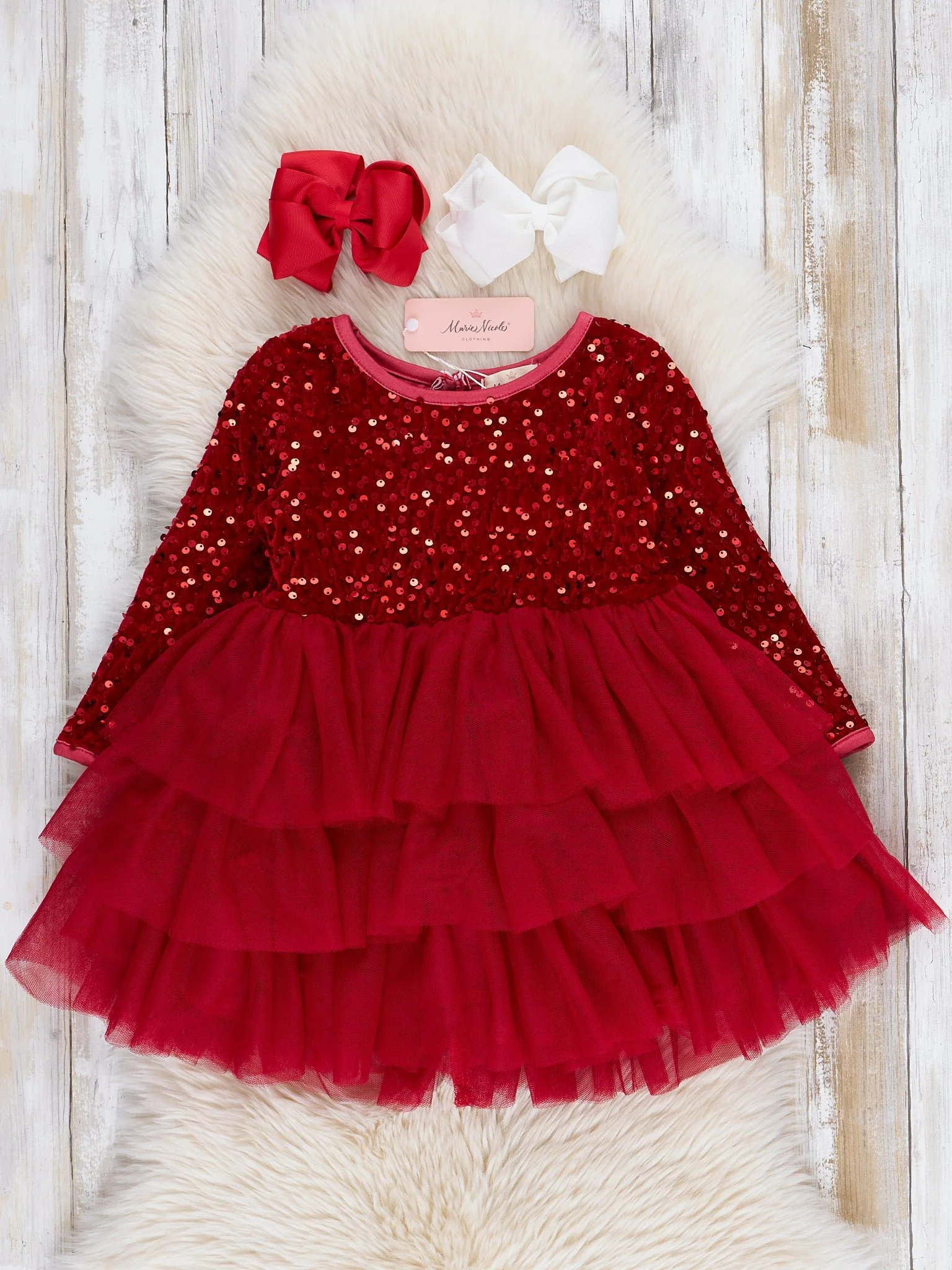 Sparkle Party Triple Tiered Tulle Dress - Image 5