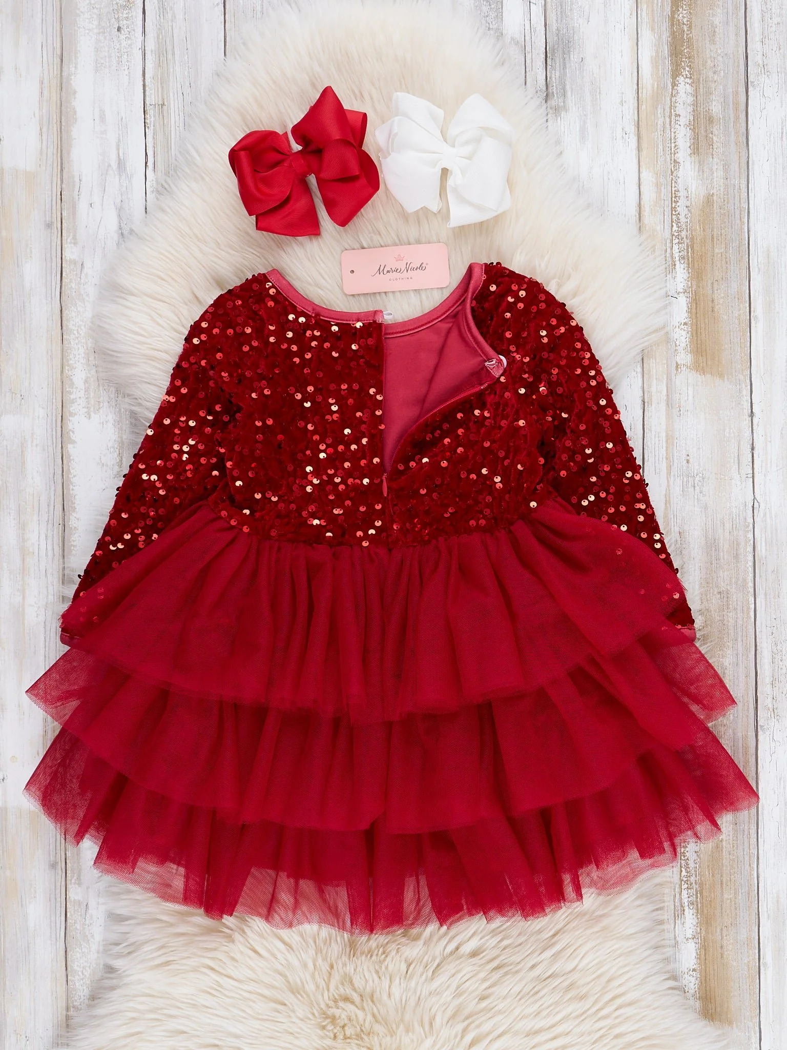 Sparkle Party Triple Tiered Tulle Dress - Image 6