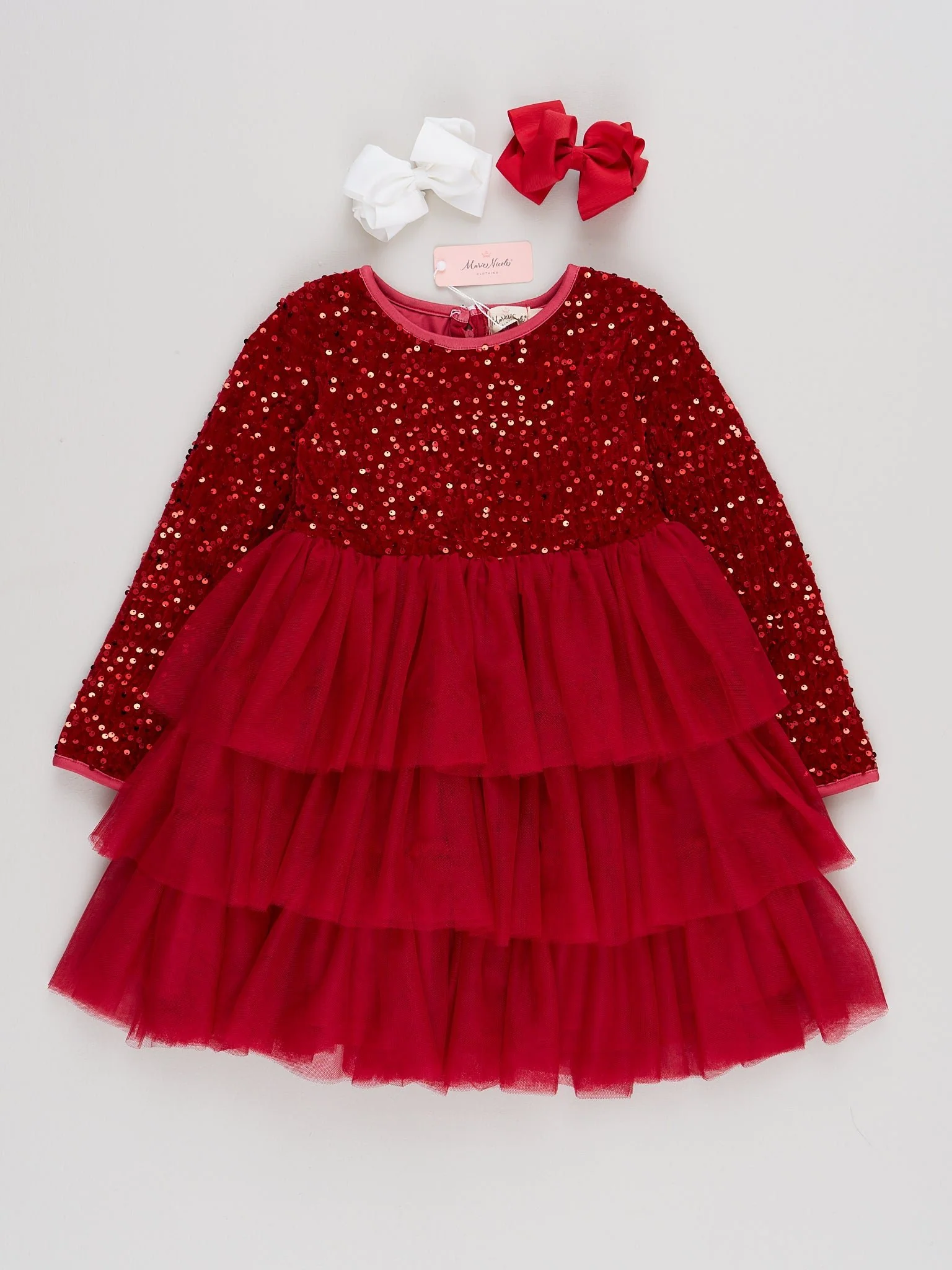 Sparkle Party Triple Tiered Tulle Dress - Image 8