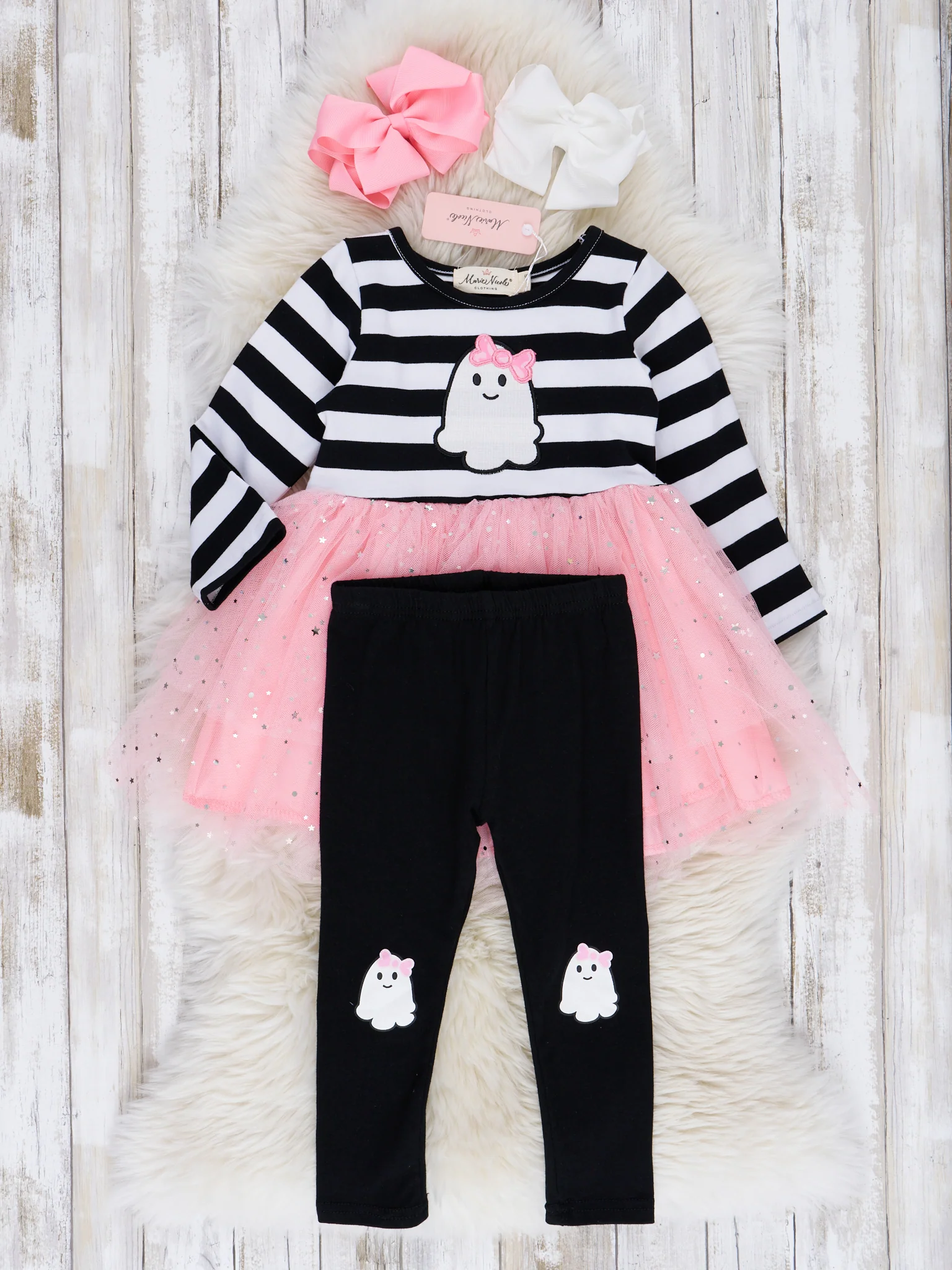 Sparkly Pink Tulle Sweet Ghost Outfit - Image 2