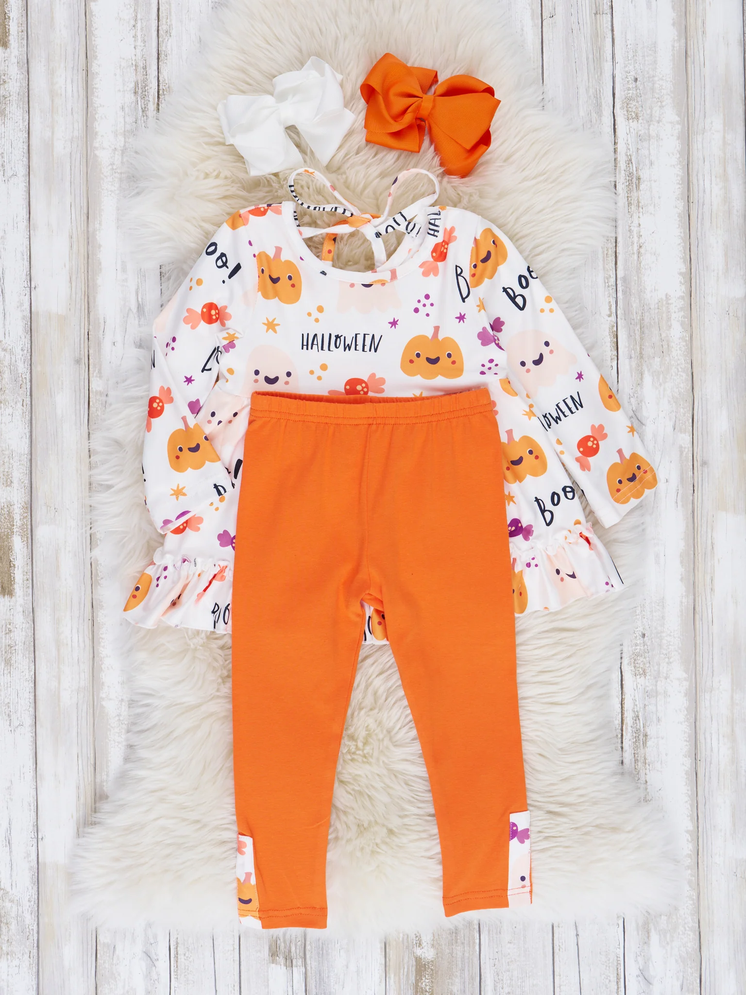 Spooky Sweet Doodles Ruffle Outfit - Image 2