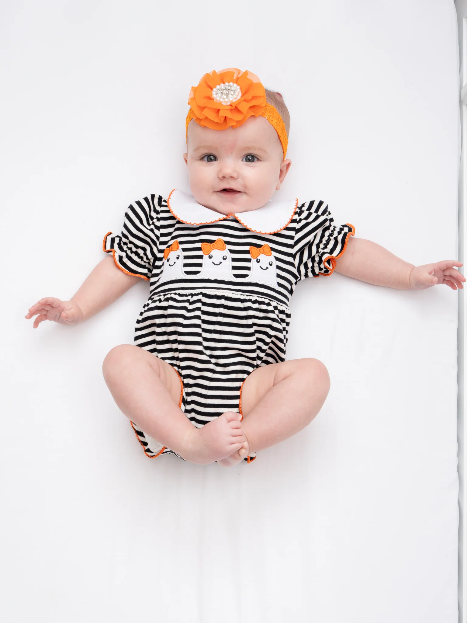Spooky Treat Striped Romper - Image 7