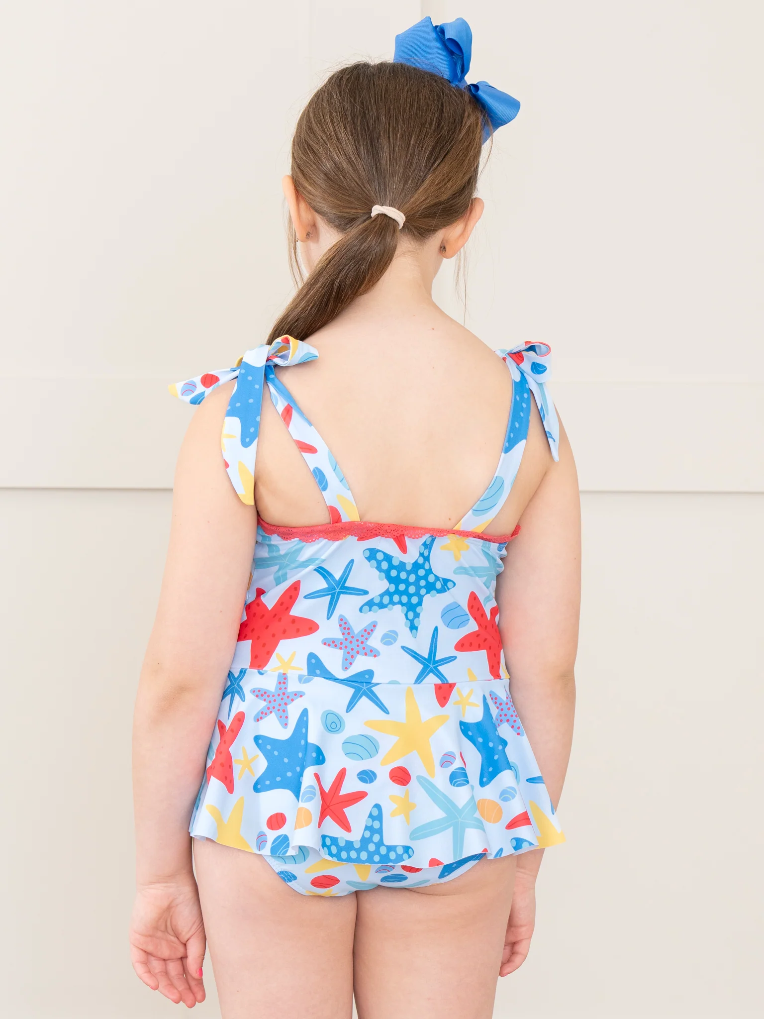 Starfish & Seashells Peplum Swimsuit - Image 4