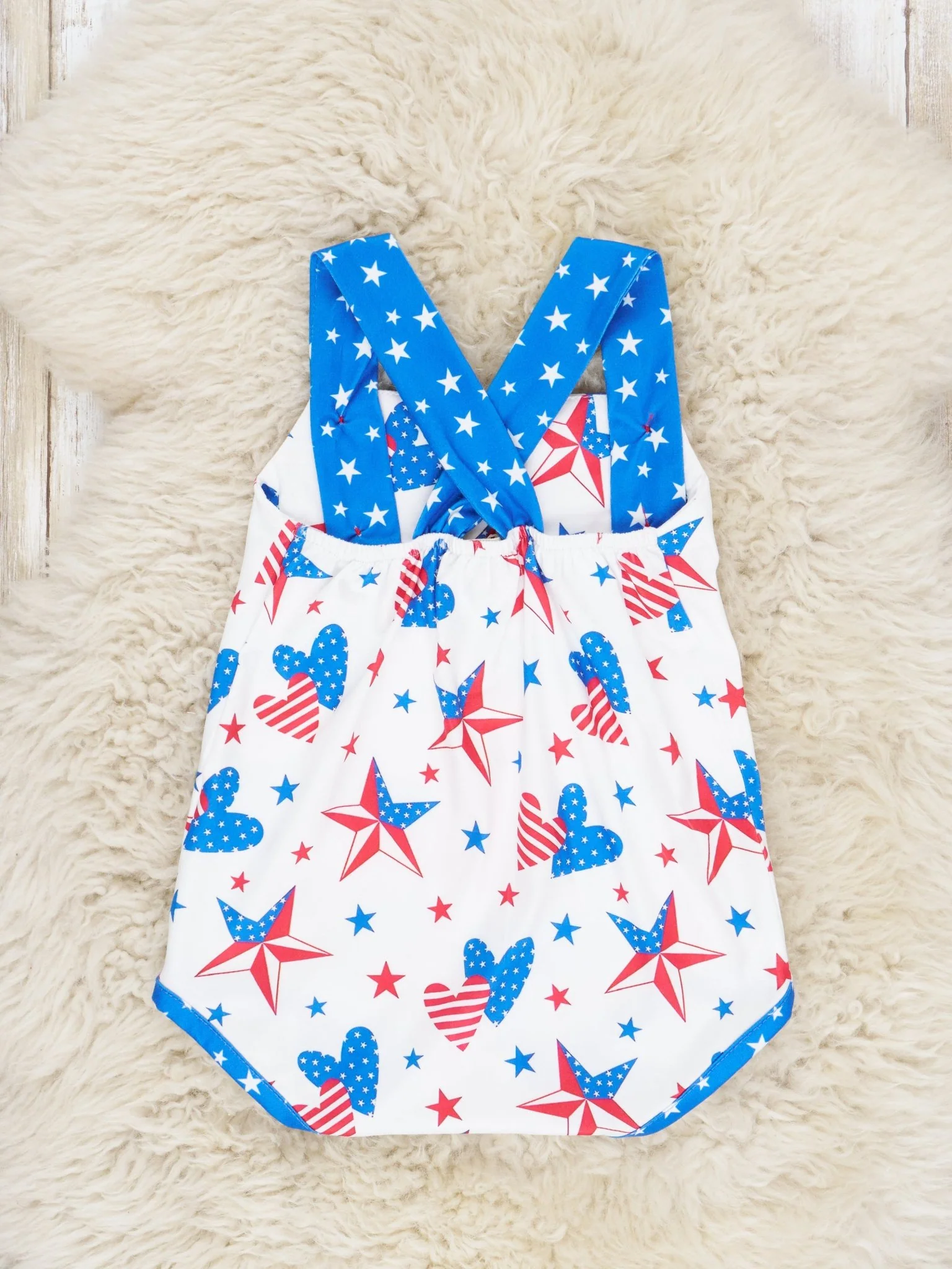 Stars & Stripes Heart Romper - Image 2