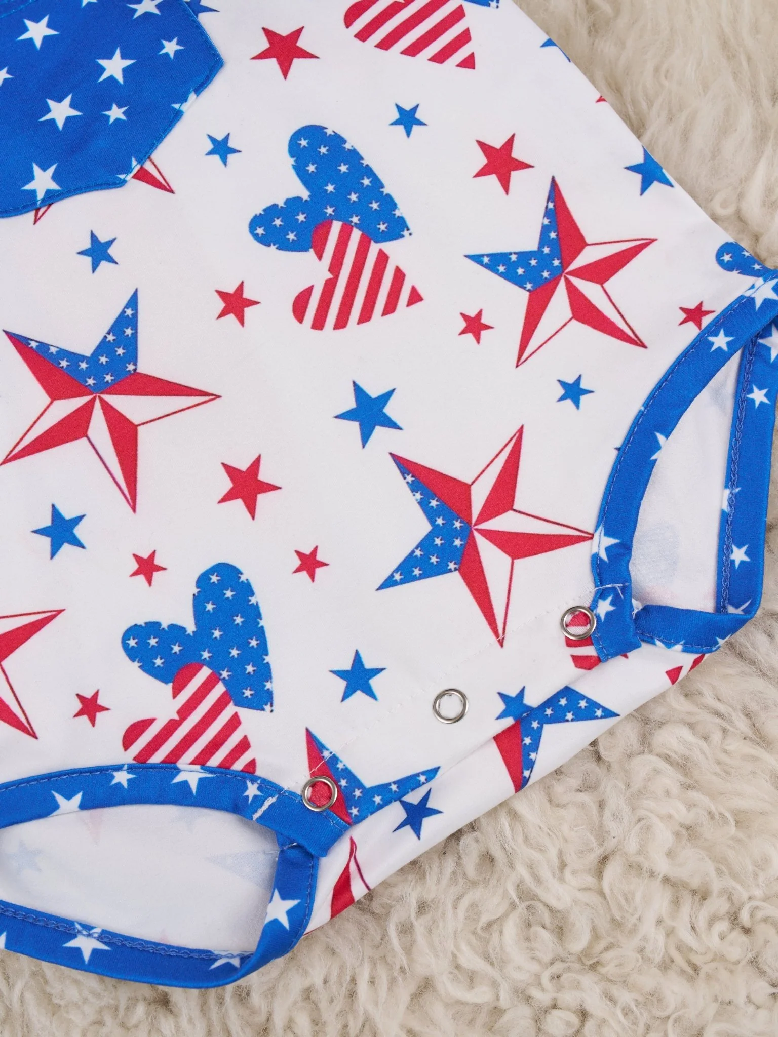 Stars & Stripes Heart Romper - Image 3