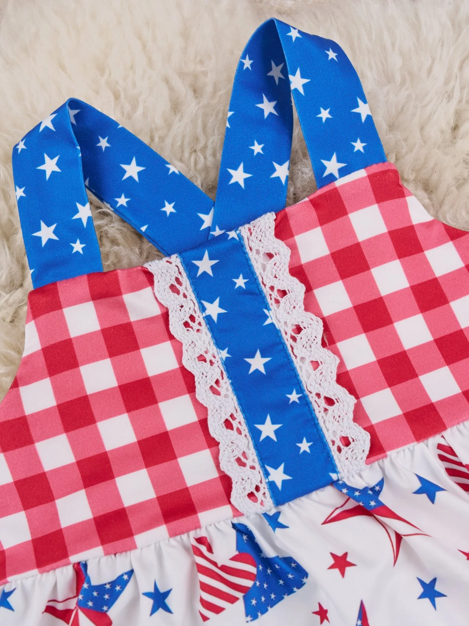 Stars & Stripes Heart Ruffle Outfit - Image 4