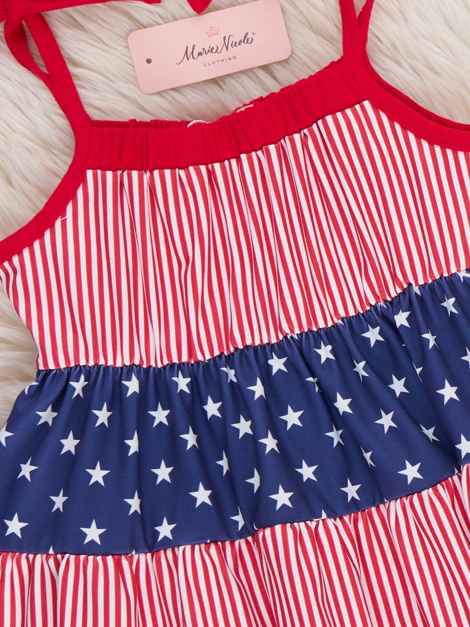 Stars And Stripes Ruffle Dress - Image 2