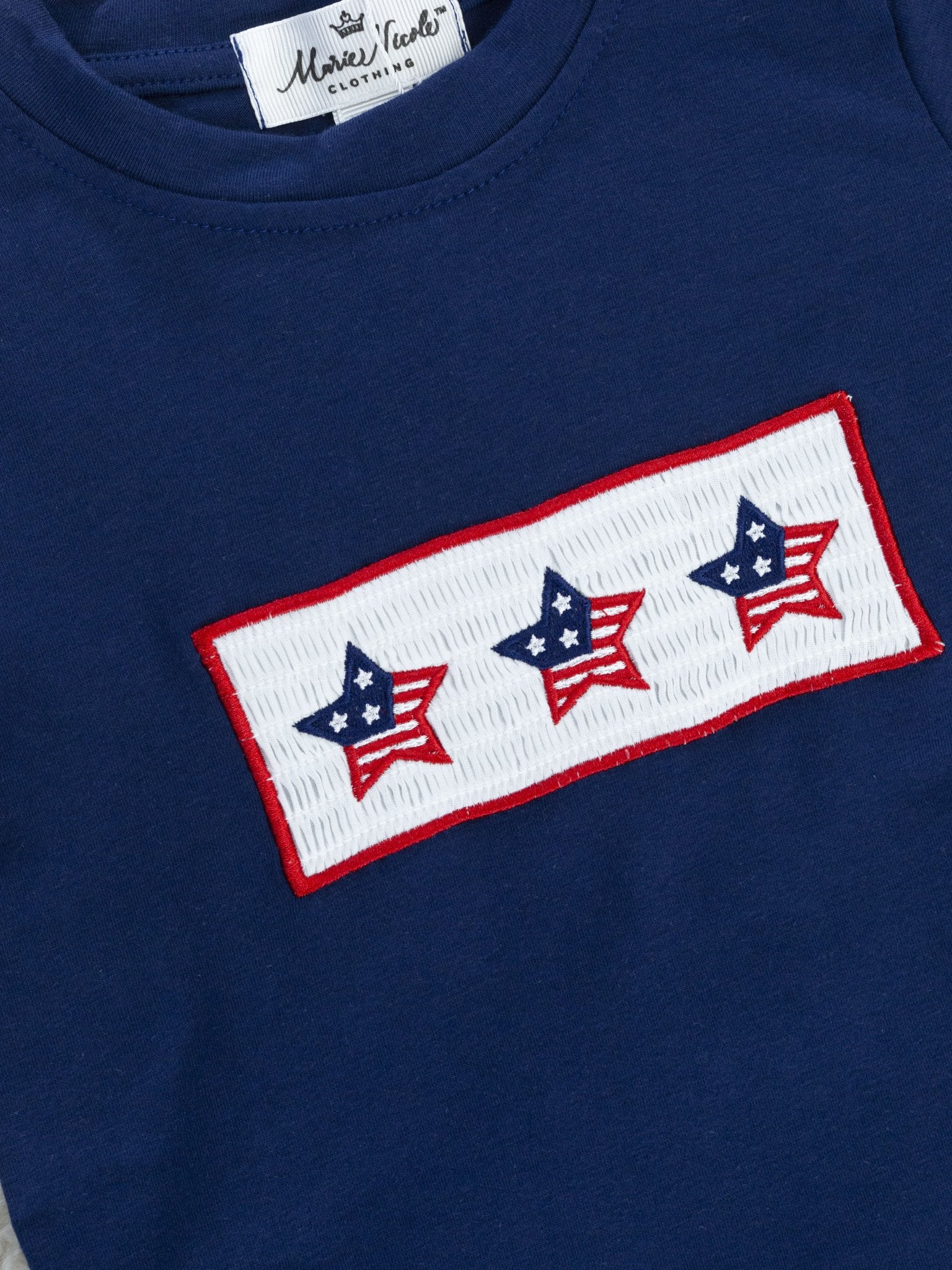Stars & Stripes Smocked Outfit - Image 3