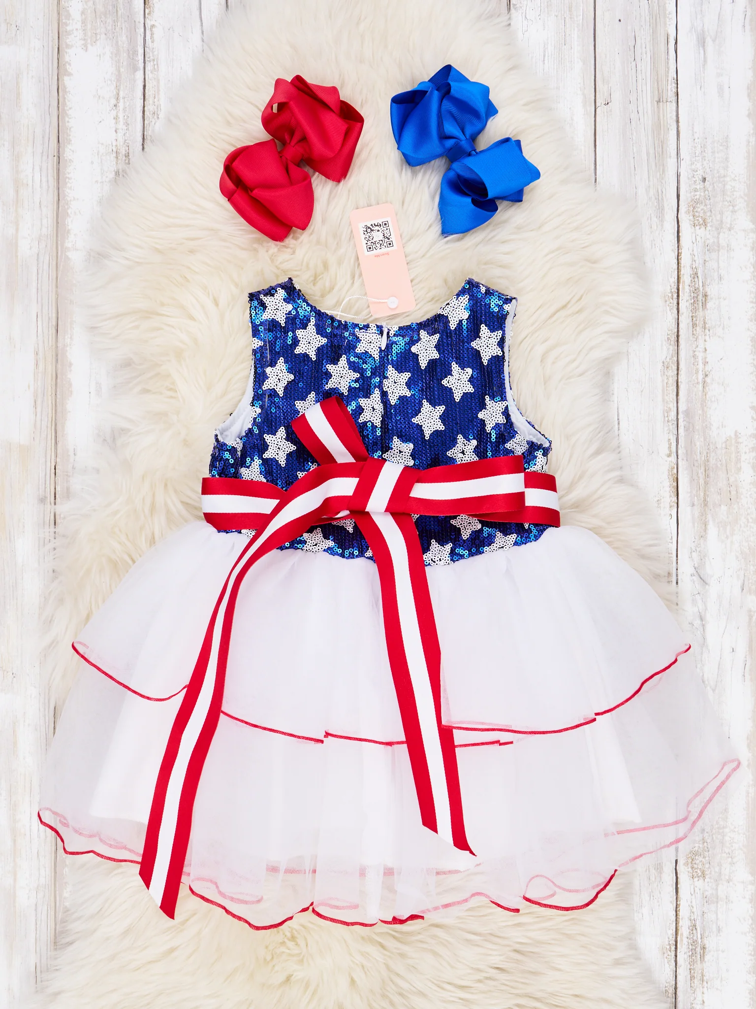 Stars & Stripes Tulle Sequin Dress - Image 2