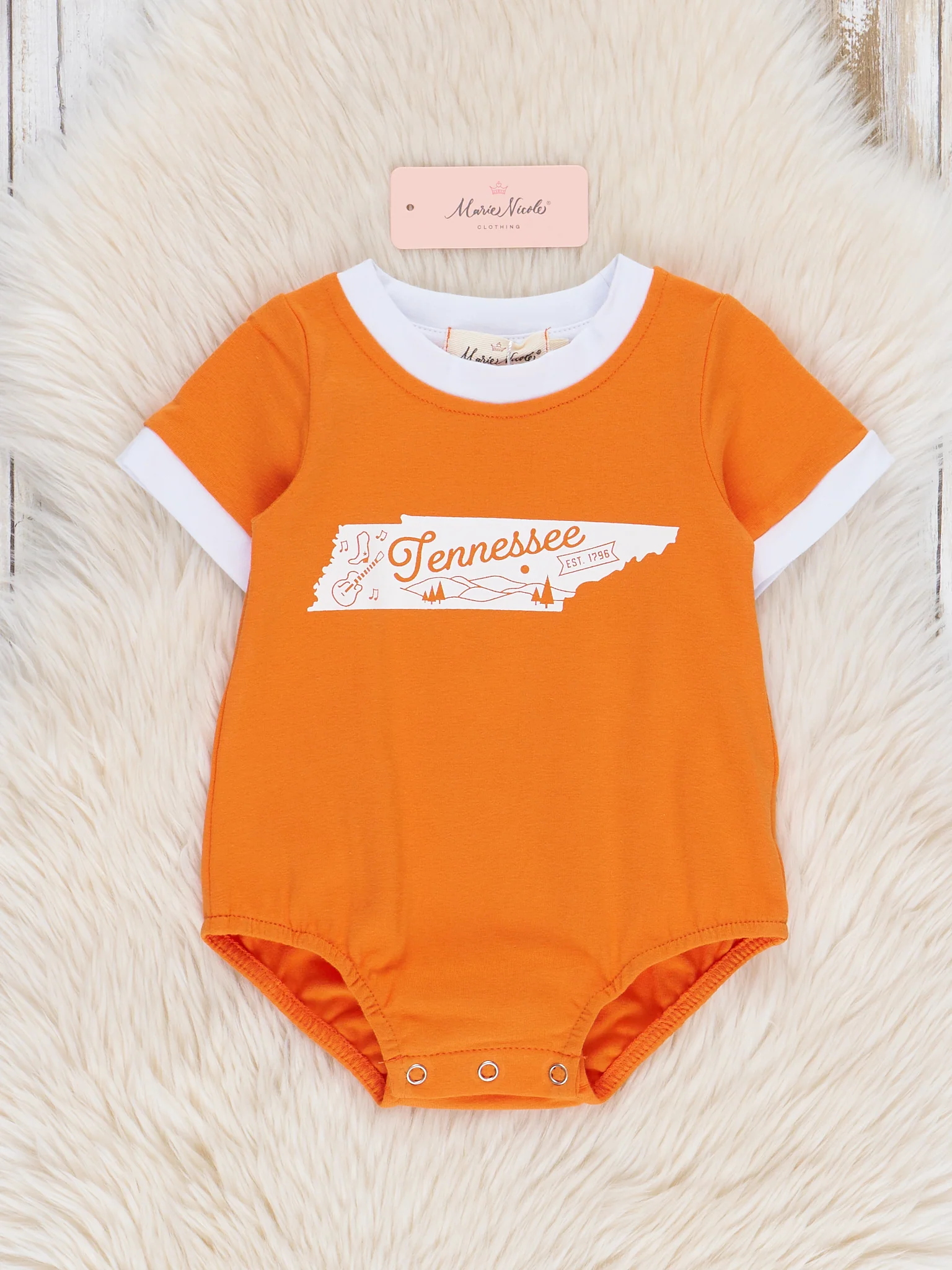 State of Tennessee Graphic Bubble Romper