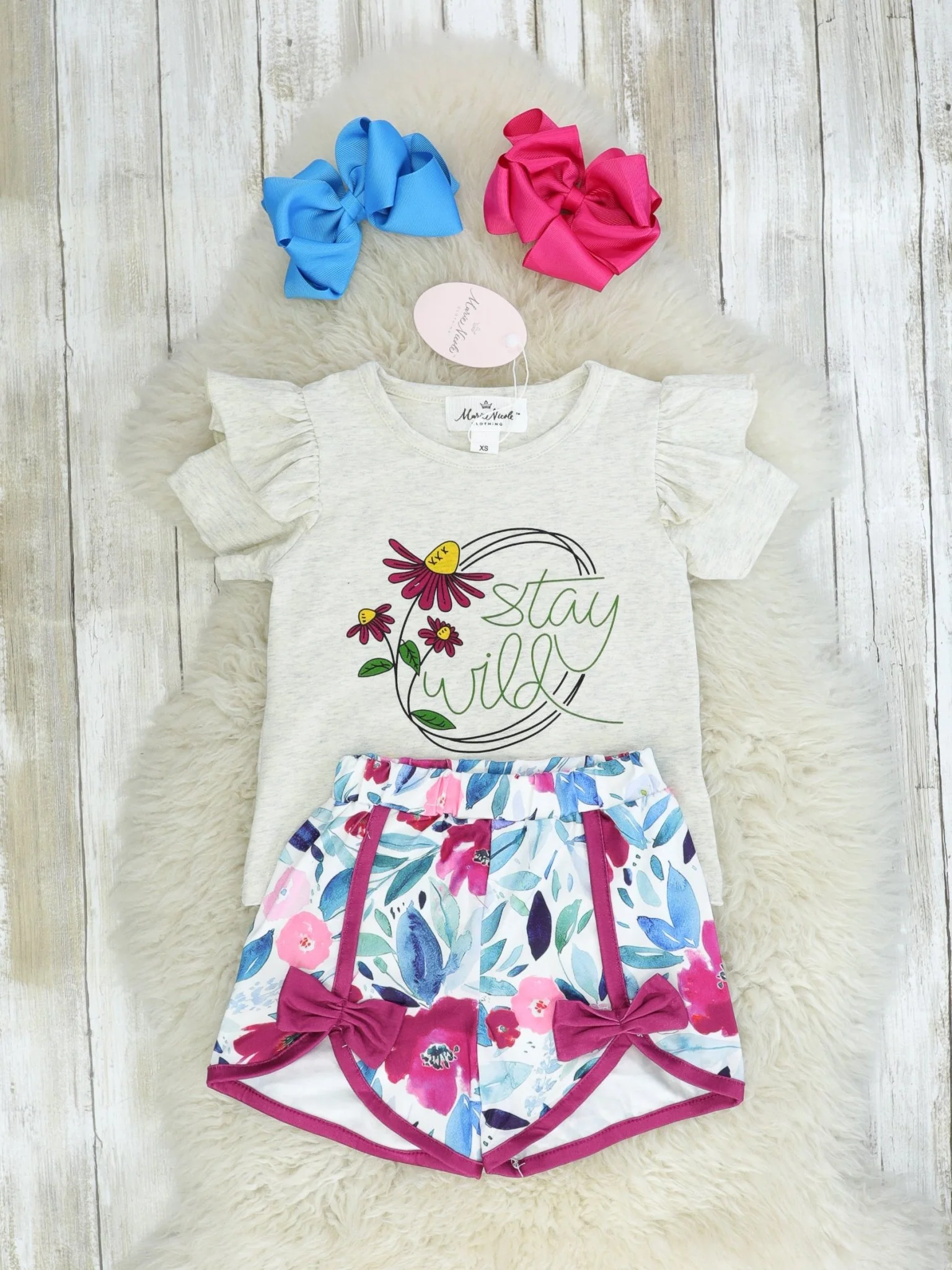 "Stay Wild" Floral Outfit - Image 2