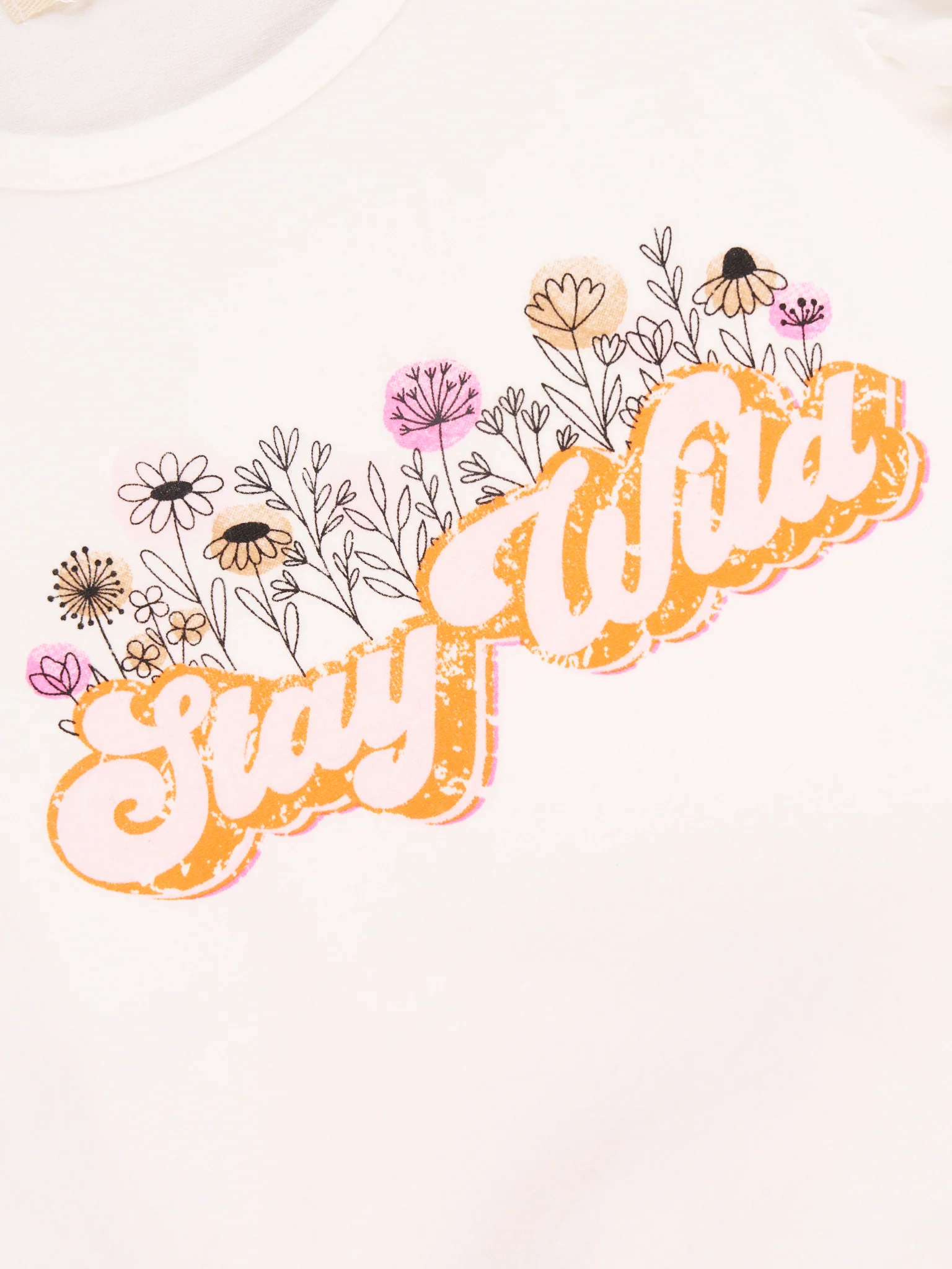 "Stay Wild" Floral Ruffle Skirt Outfit - Image 3