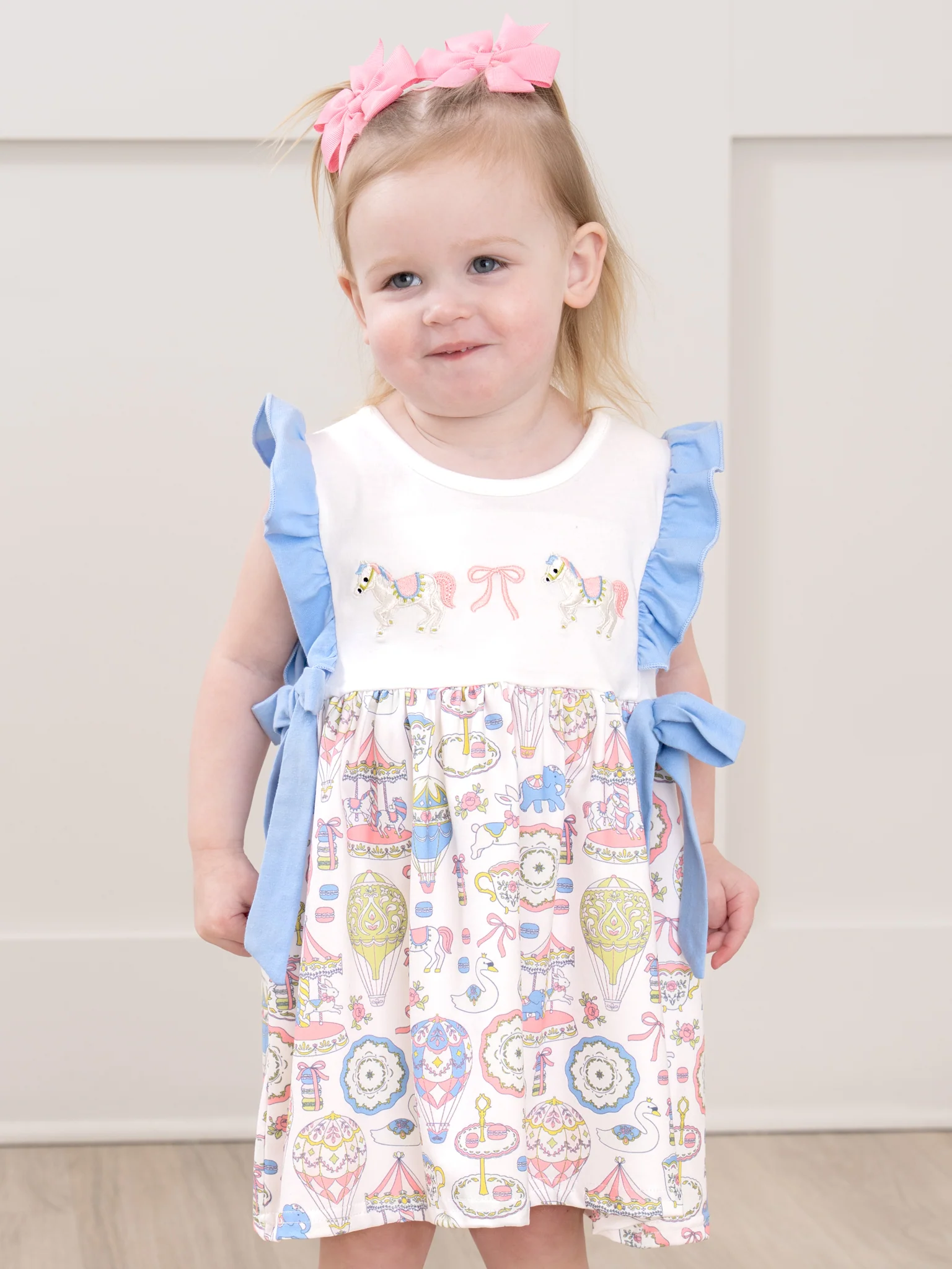 Storybook Carousel Magic Embroidered Dress