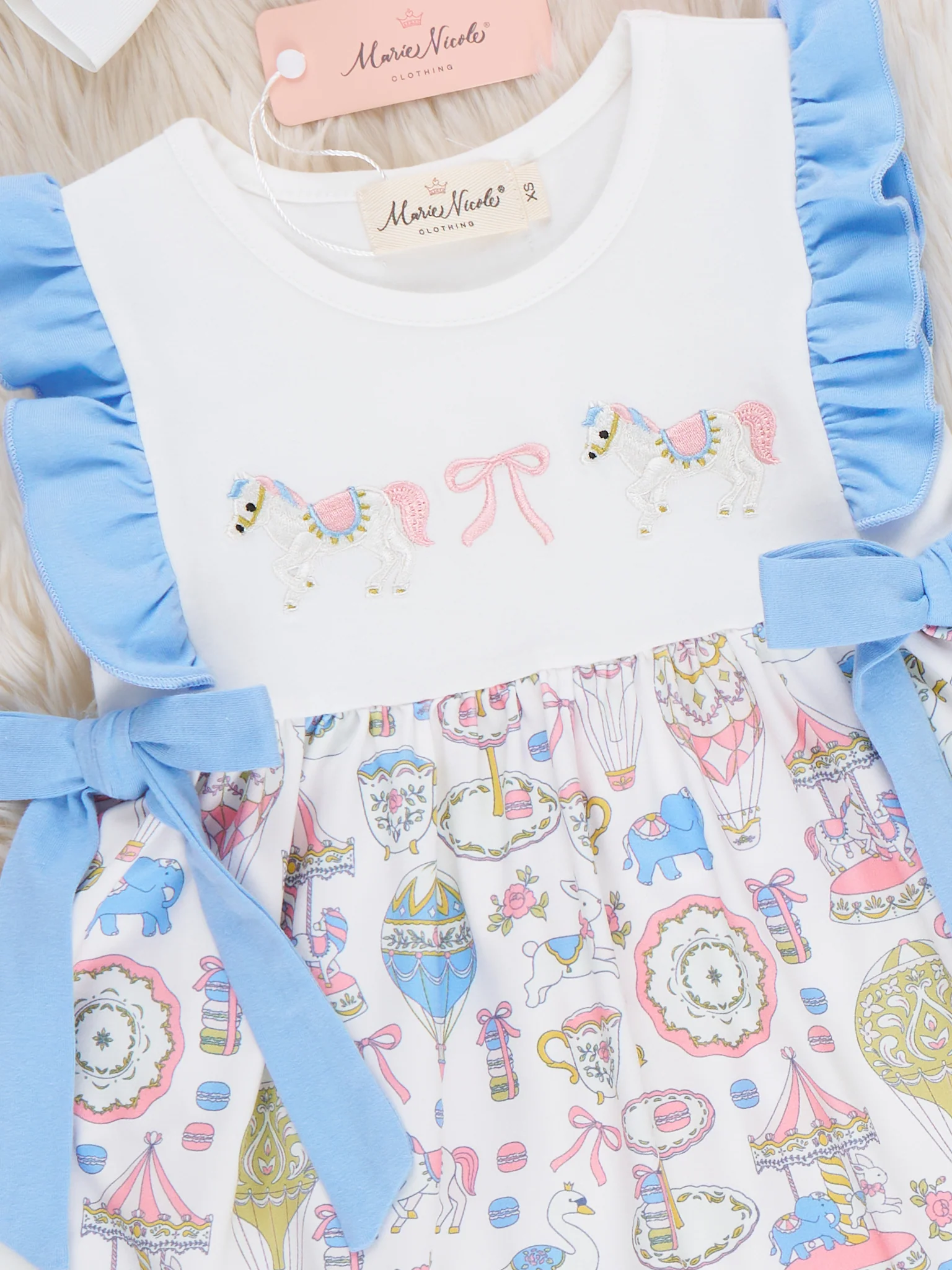 Storybook Carousel Magic Embroidered Dress - Image 3