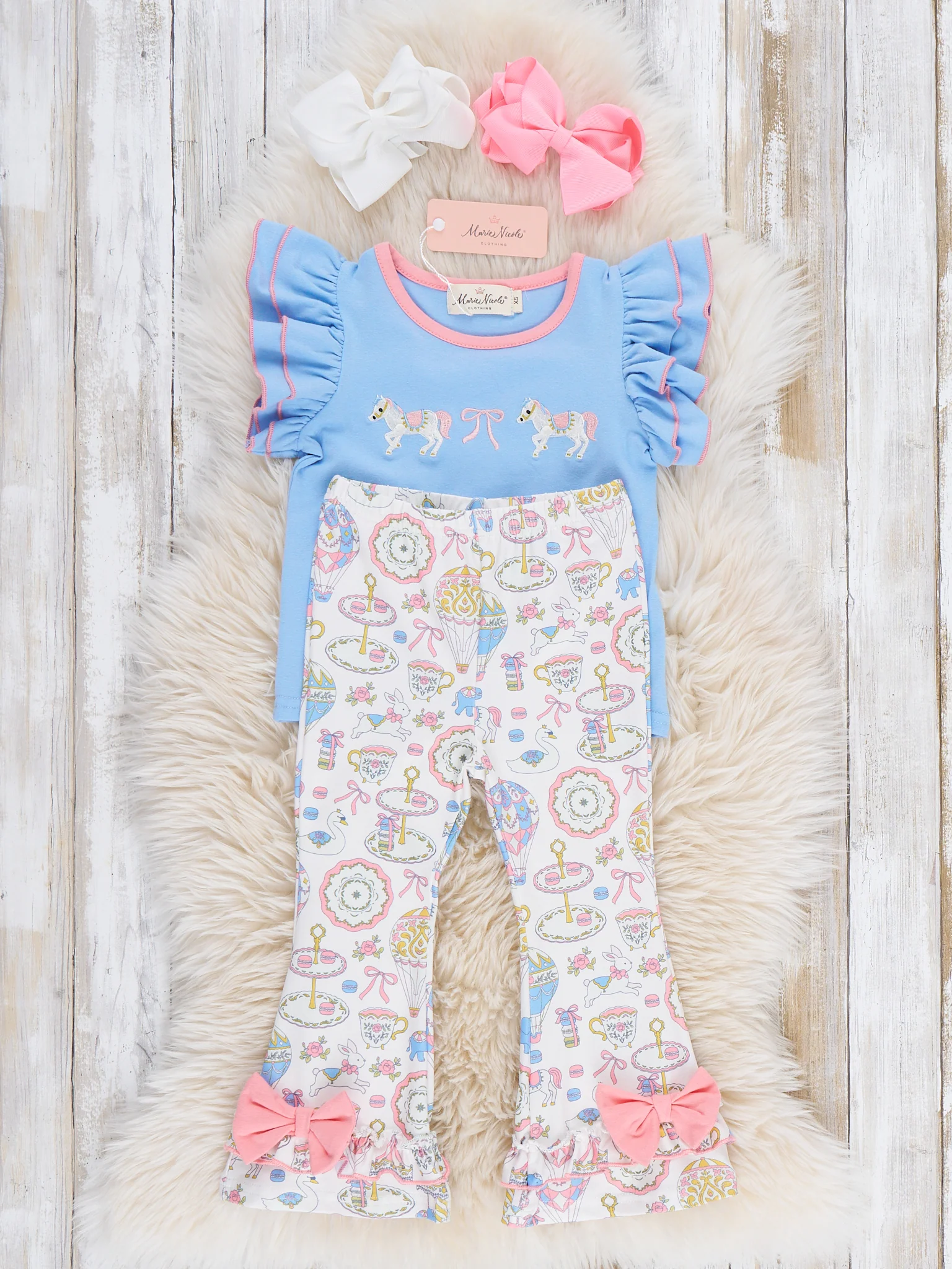 Storybook Carousel Magic Embroidered Outfit - Image 3