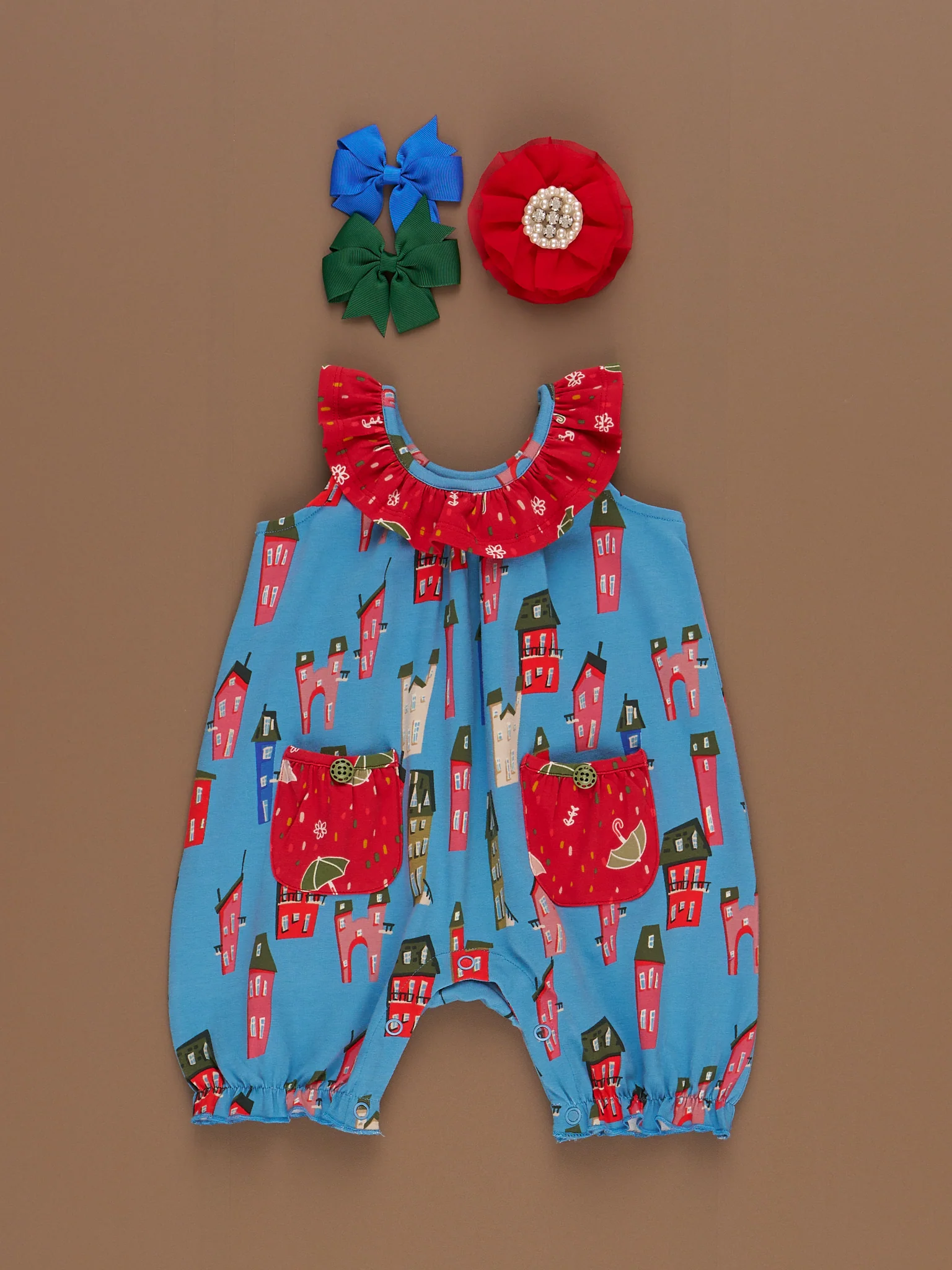 Storybook Lane Ruffle Bubble Romper