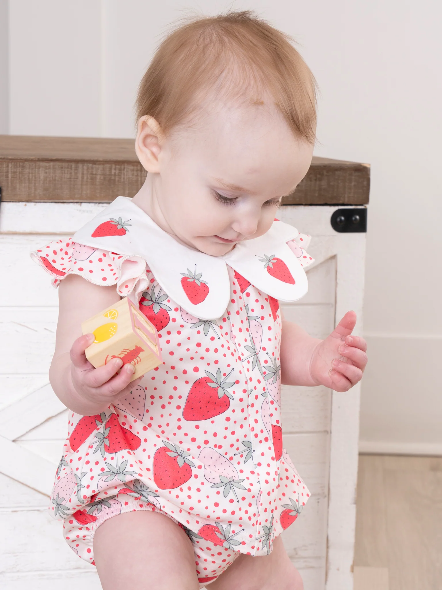 Strawberries & Dots Ruffle Bloomers Outfit