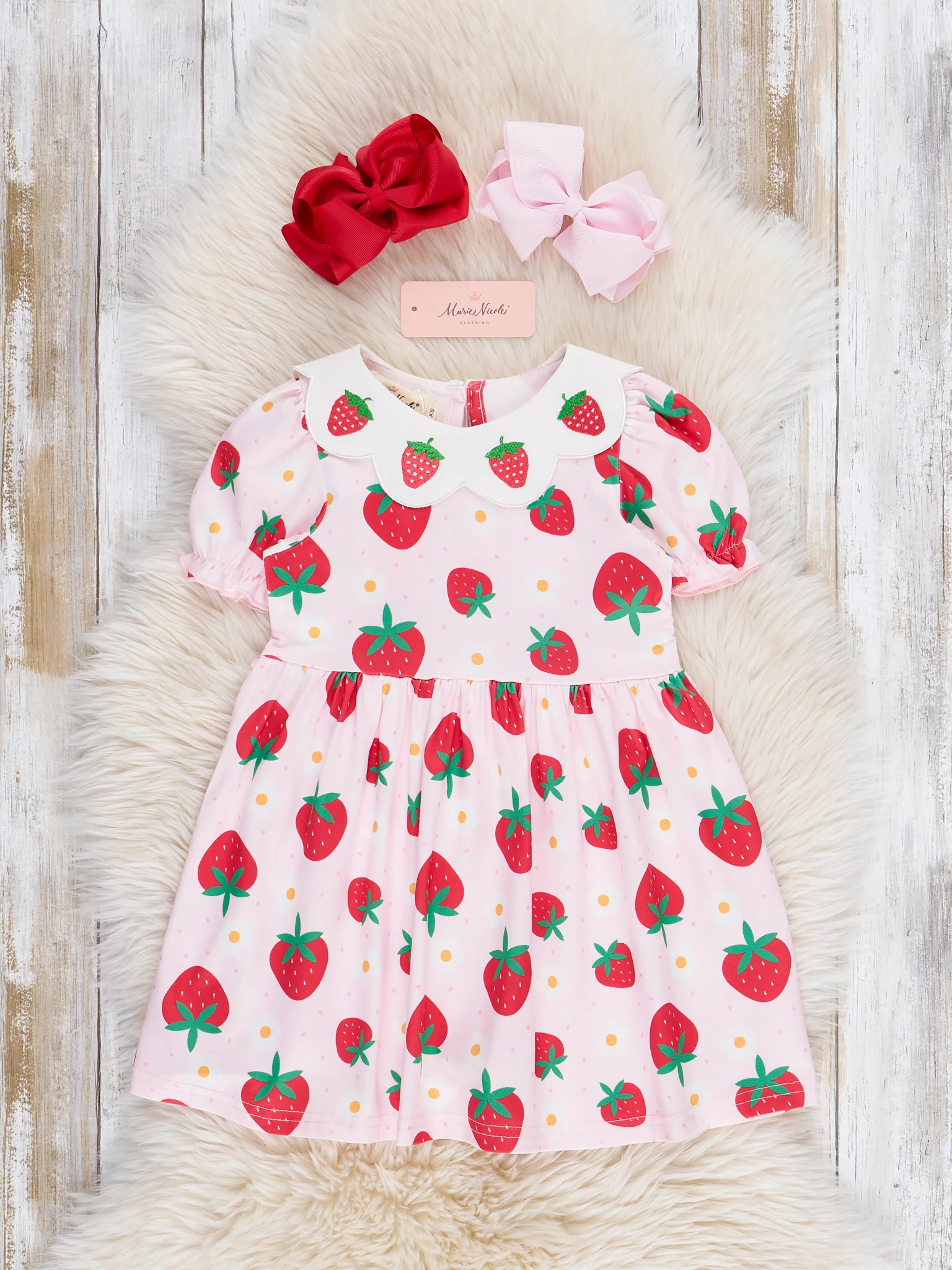 Strawberry Festival Puff Sleeve Dress - Image 2