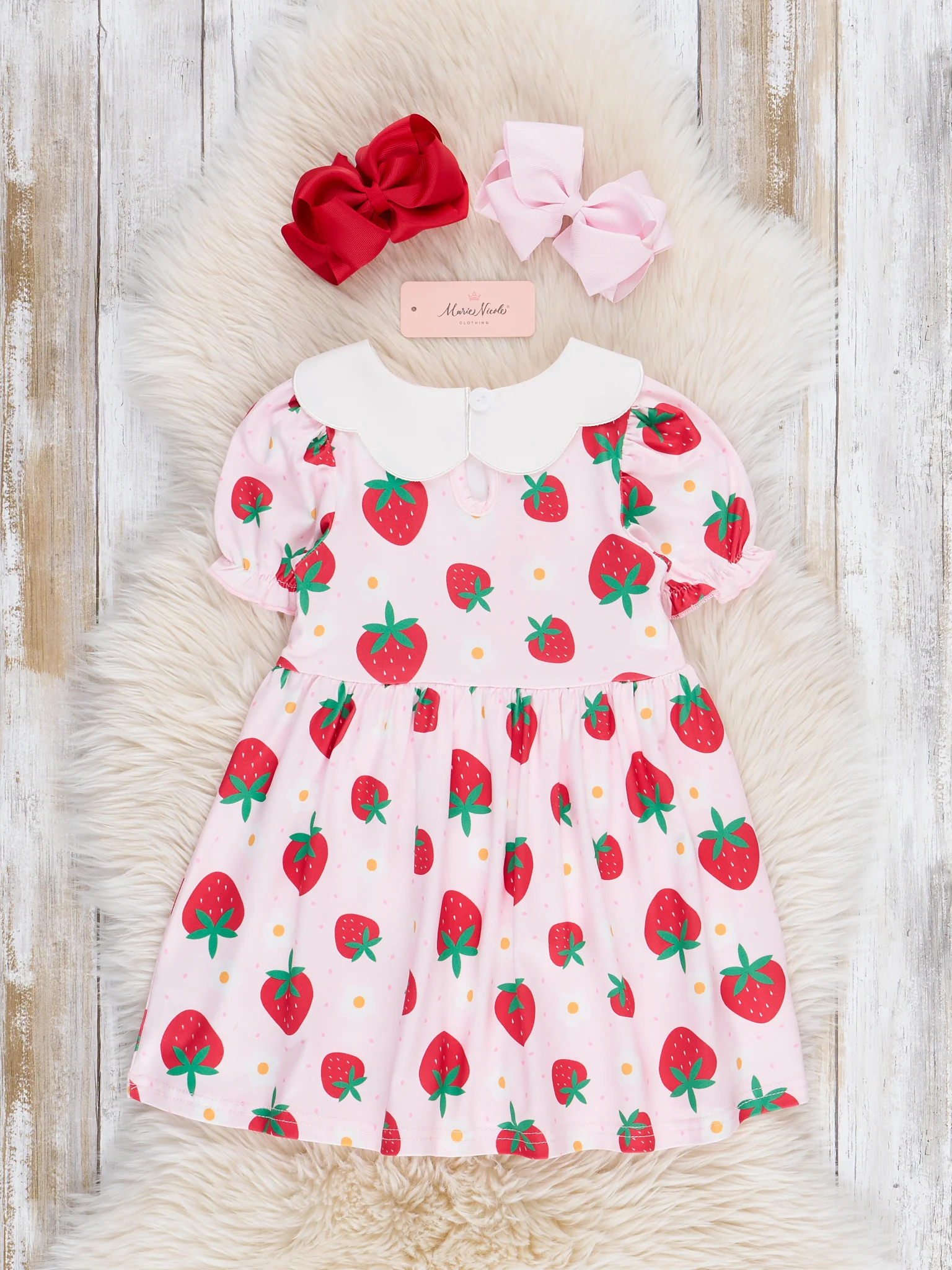 Strawberry Festival Puff Sleeve Dress - Image 3