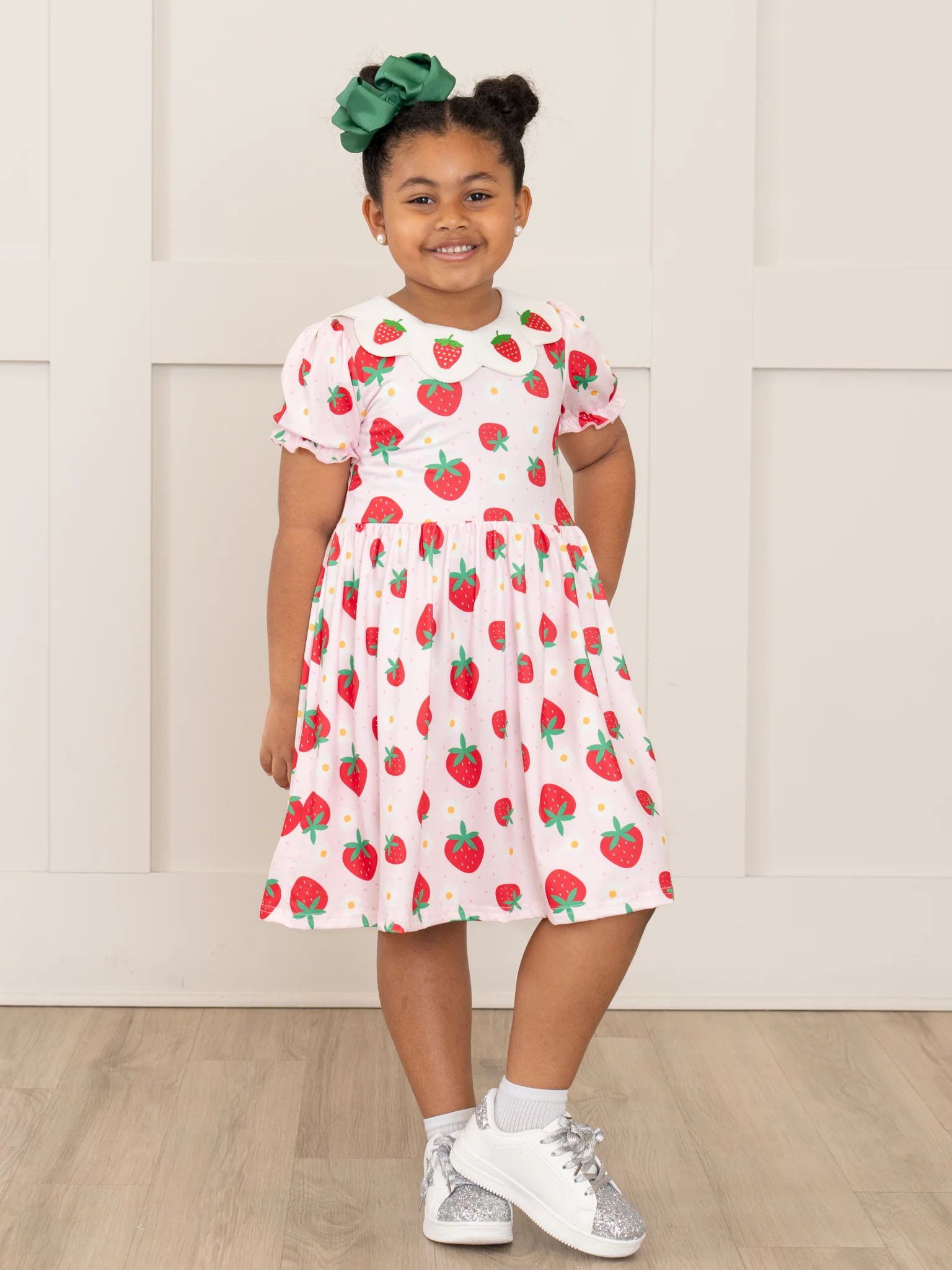 Strawberry Festival Puff Sleeve Dress - Image 4