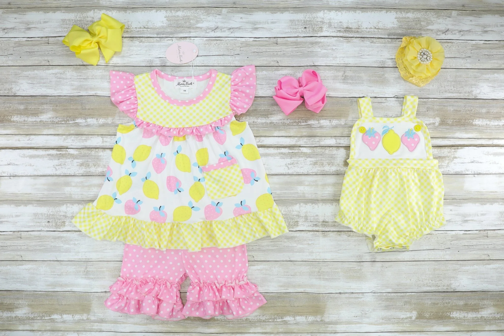 Strawberry Lemonade Bubble Romper - Image 3