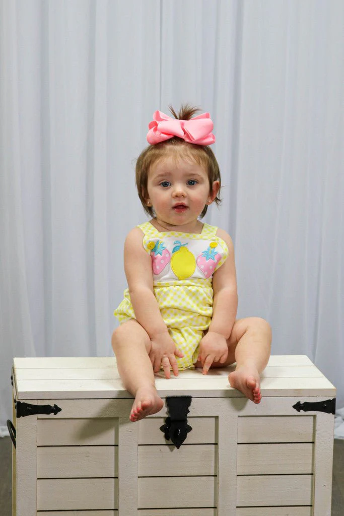 Strawberry Lemonade Bubble Romper - Image 4