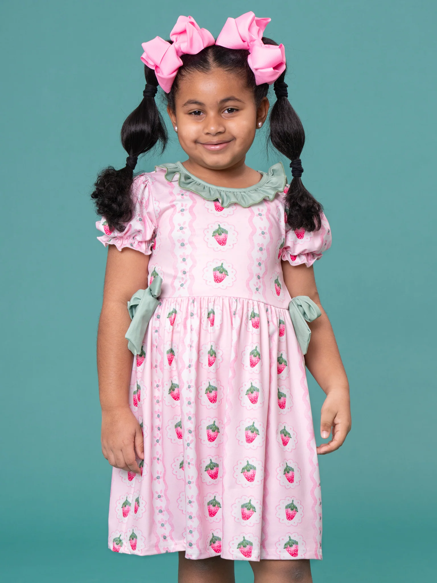 Strawberry Party Ruffle Dress - Image 2
