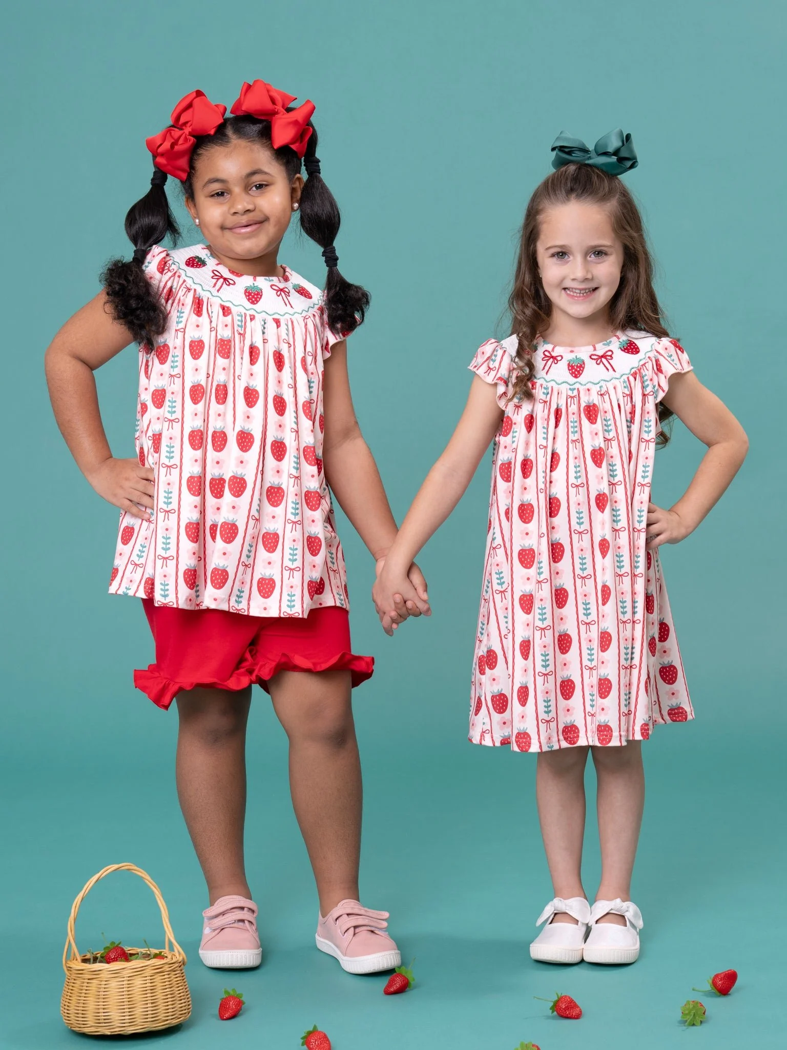 Strawberry Rows Smocked Dress - Image 5