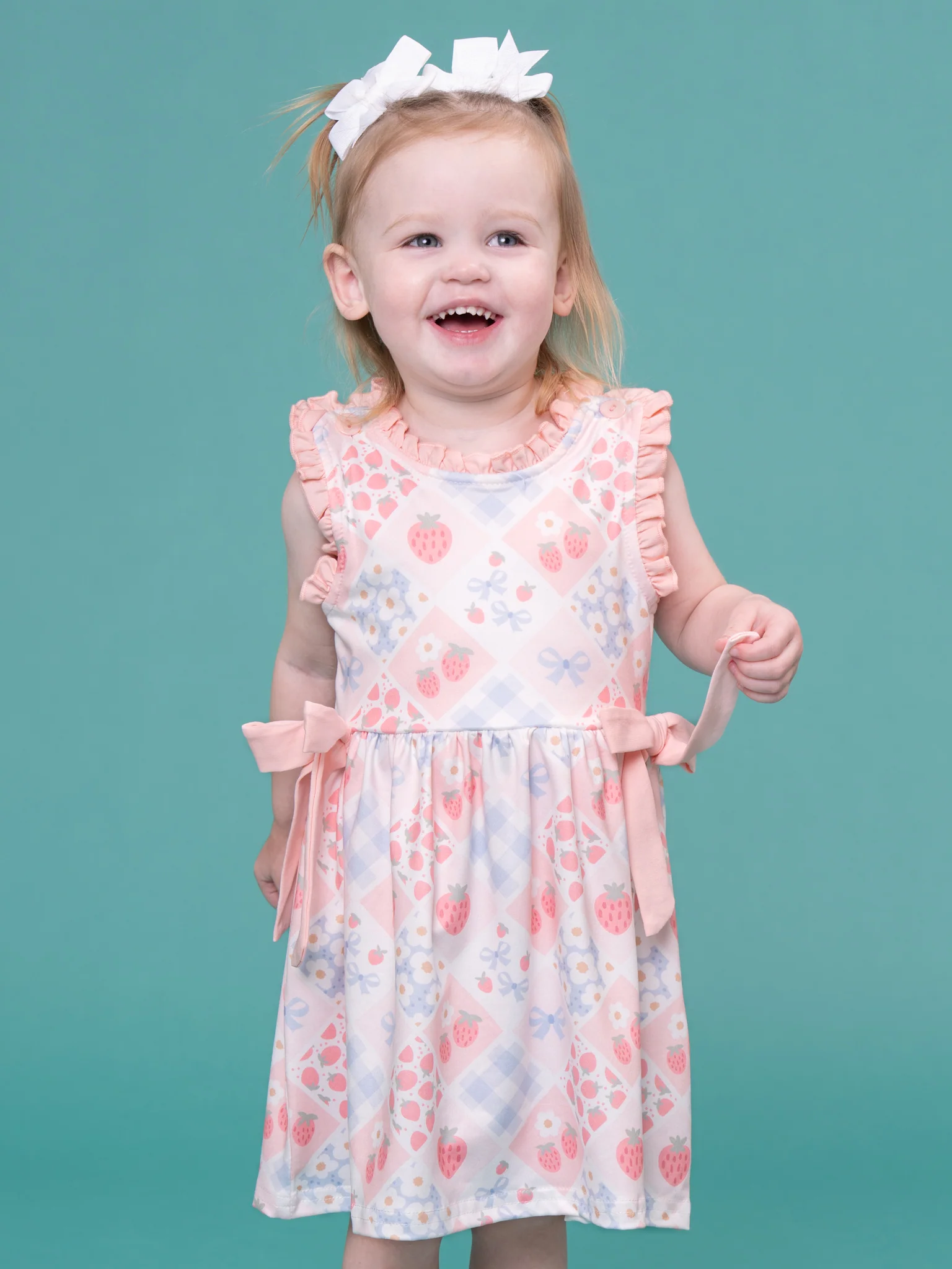 Strawberry Sherbet Ruffle Dress