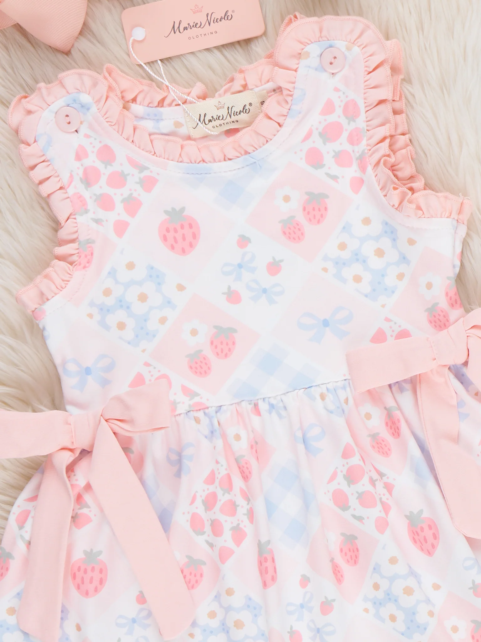 Strawberry Sherbet Ruffle Dress - Image 3