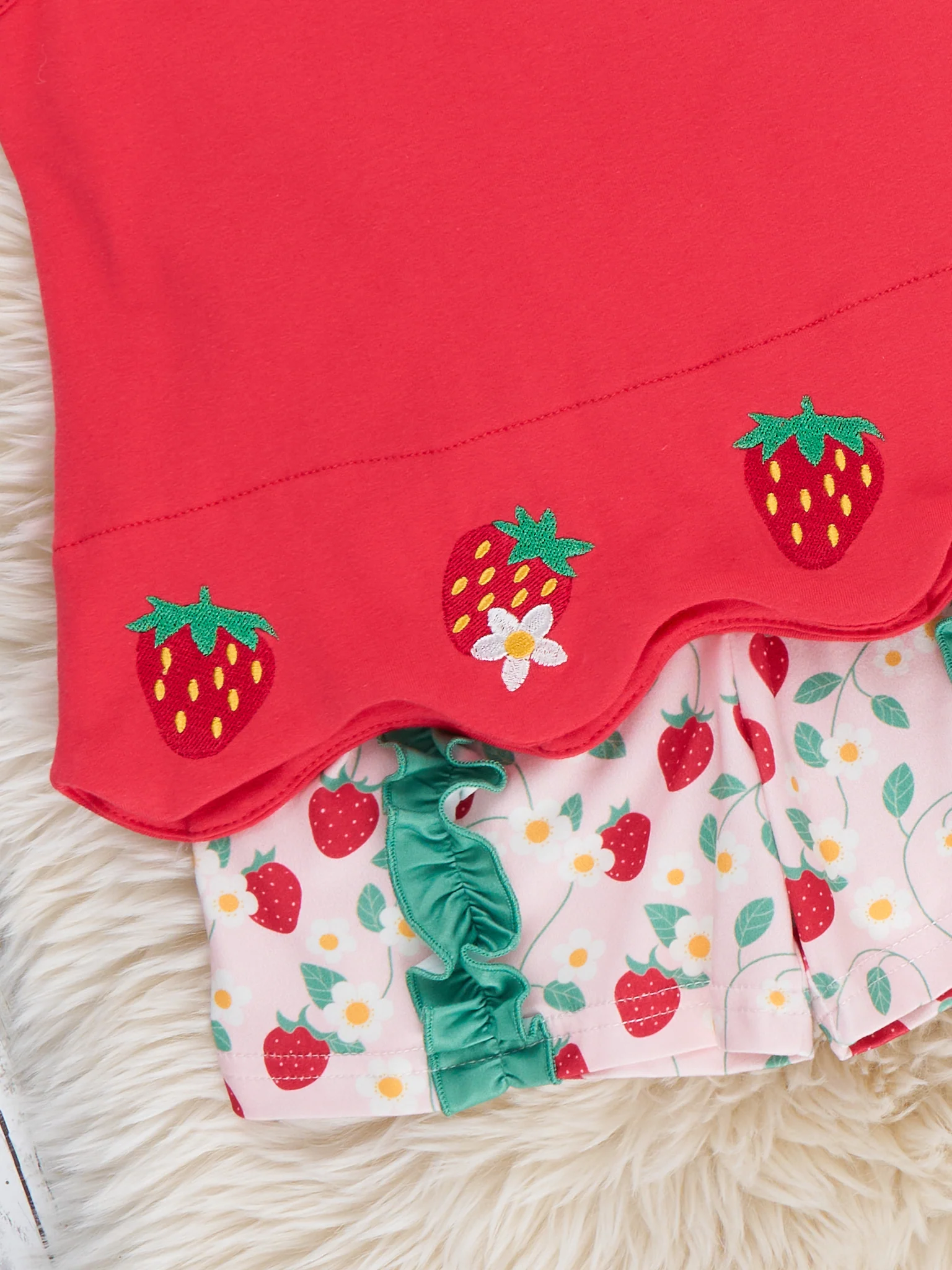 Strawberry Vines Ruffle Outfit - Image 3