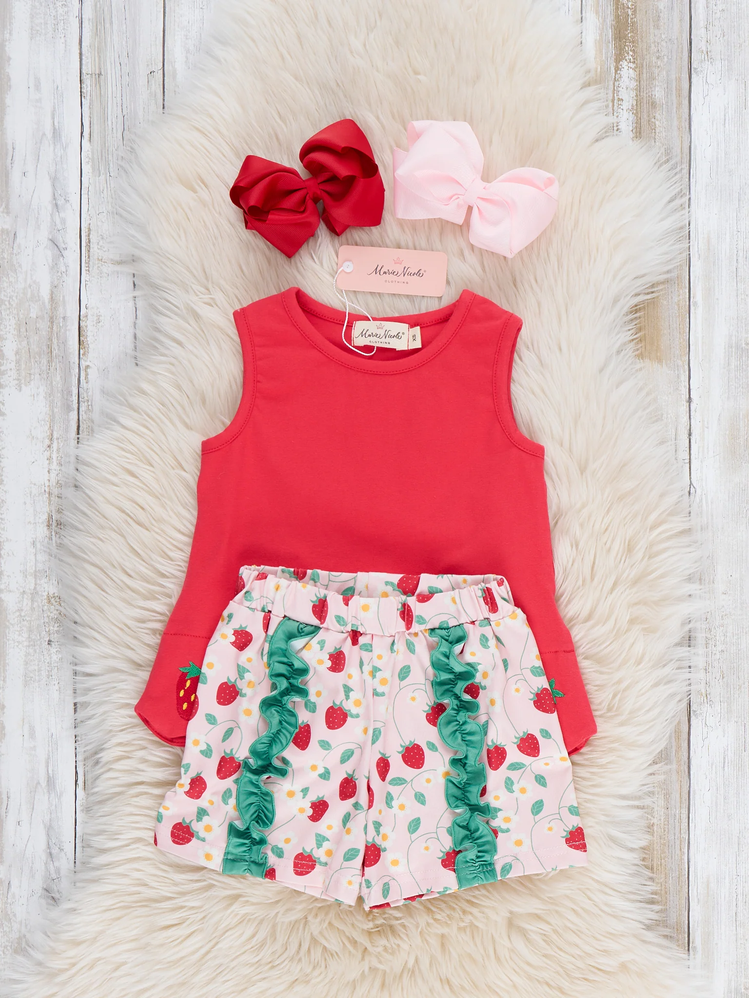 Strawberry Vines Ruffle Outfit - Image 4