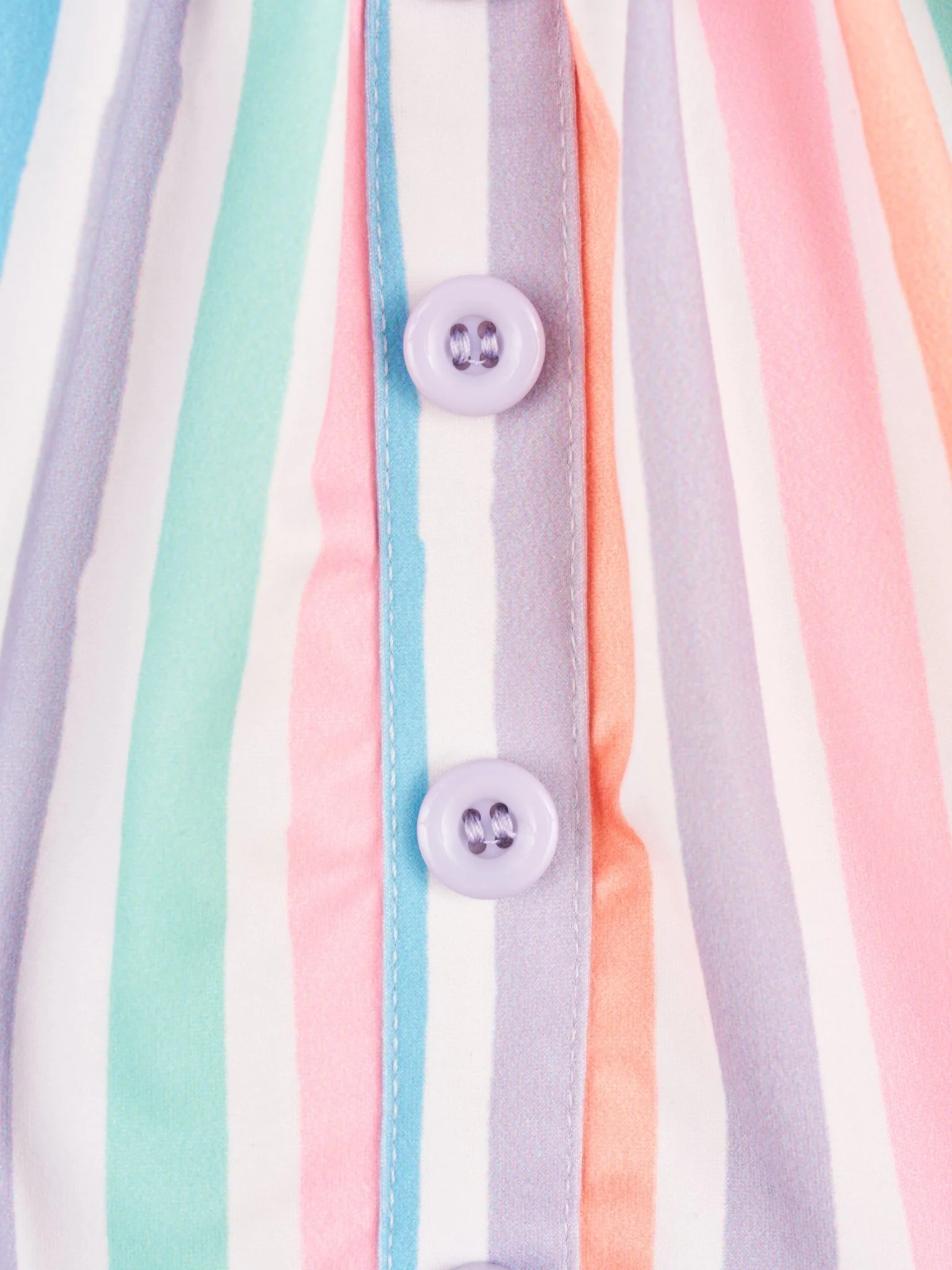 Stripe Tie Top & Scalloped Shorts Outfit - Image 3