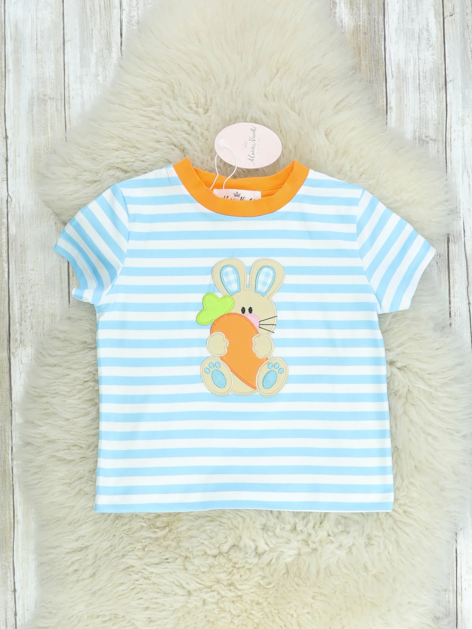 Striped Bunny Carrot Shirt