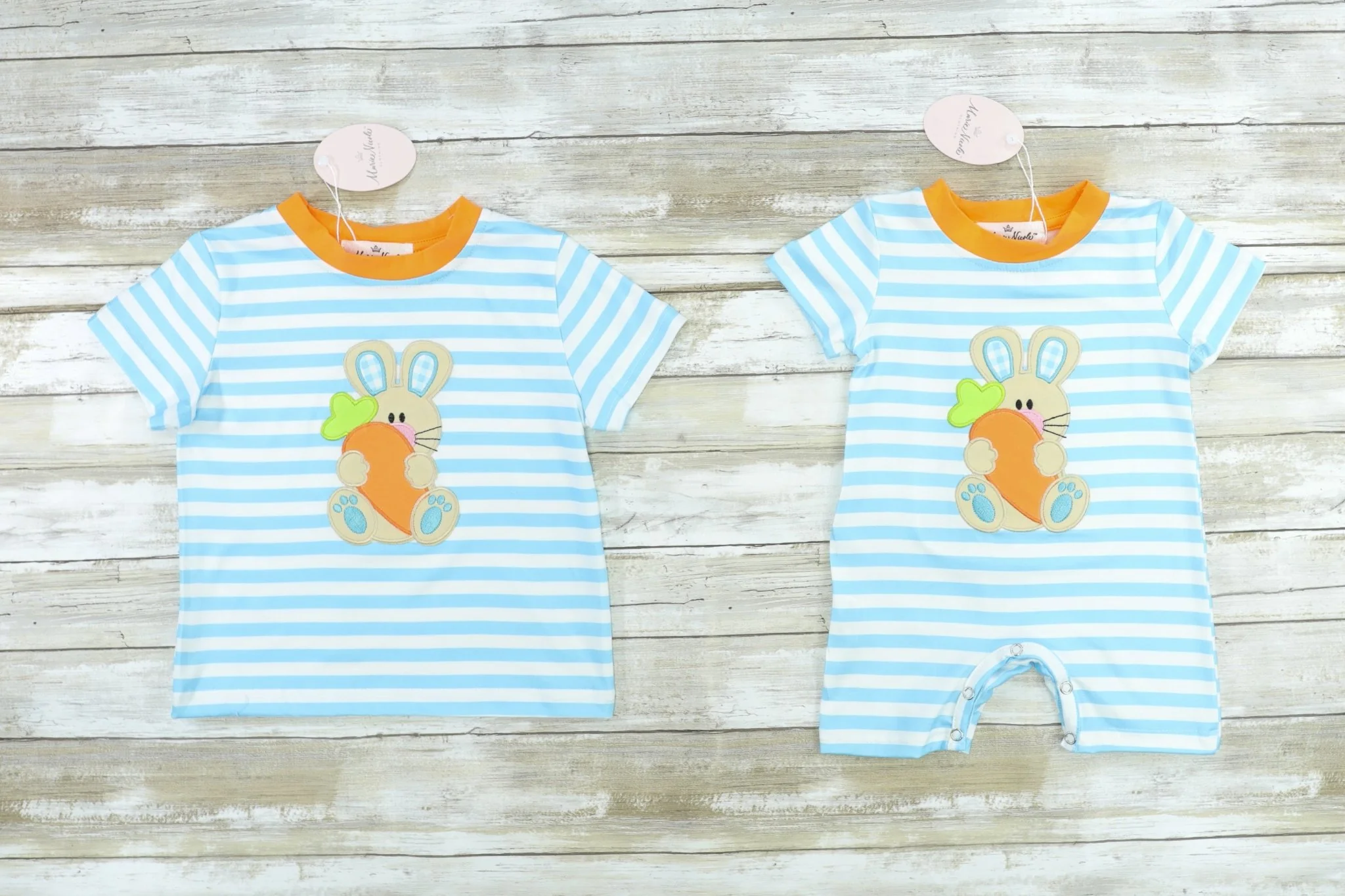 Striped Bunny Carrot Shirt - Image 2