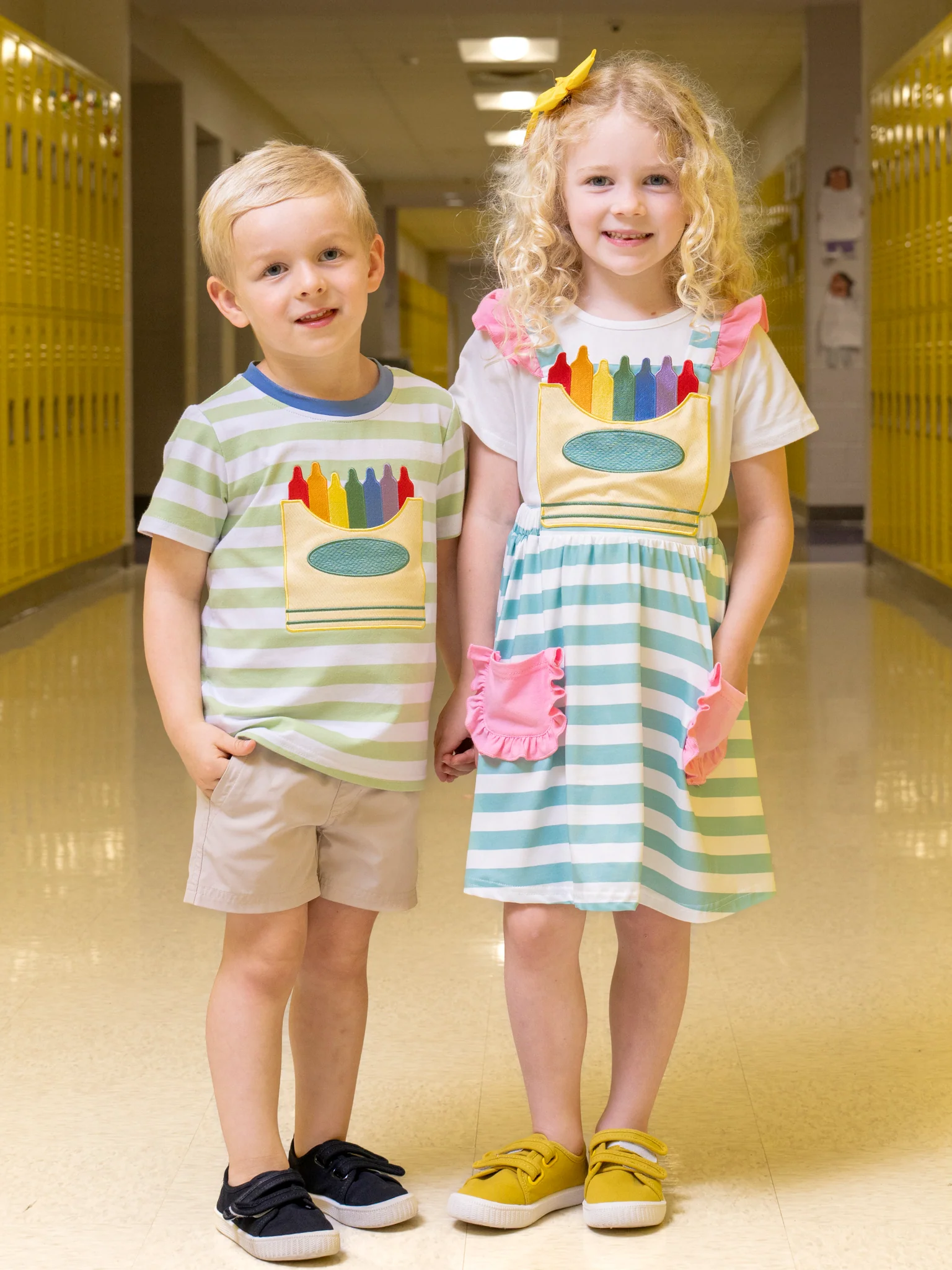 Striped Embroidered Crayon Box Shirt - Image 6