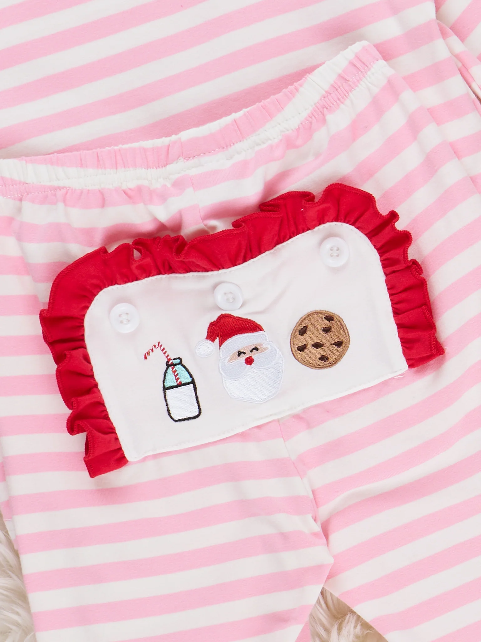 Santa Treat Time Embroidered Pajamas - Image 3