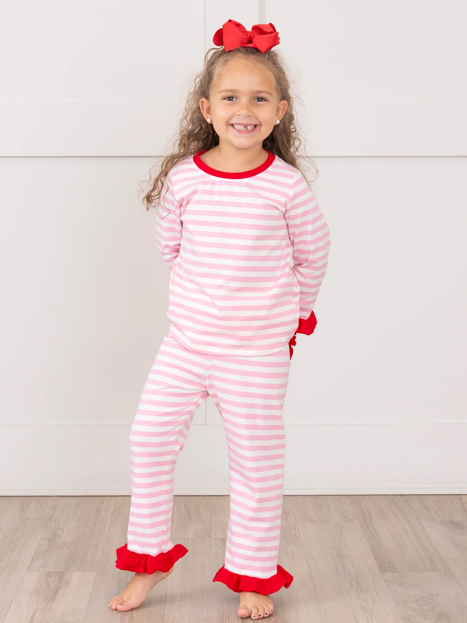 Santa Treat Time Embroidered Pajamas - Image 5