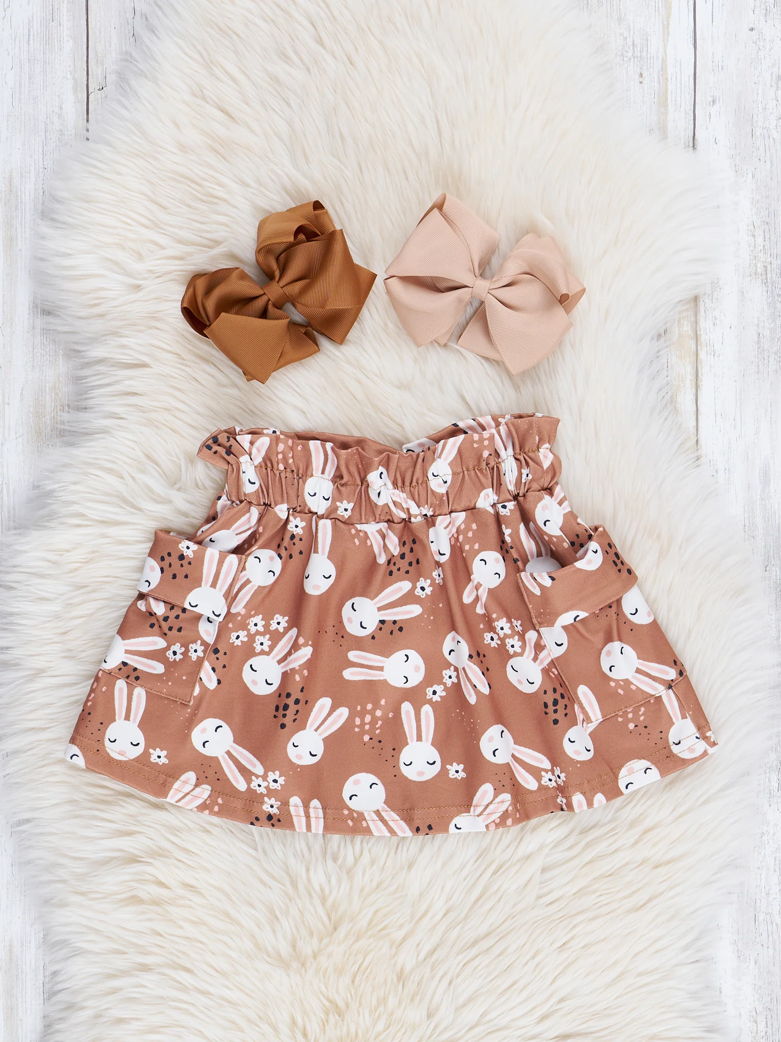 Striped "Hip Hop" Top & Bunny Skirt Outfit - Image 4