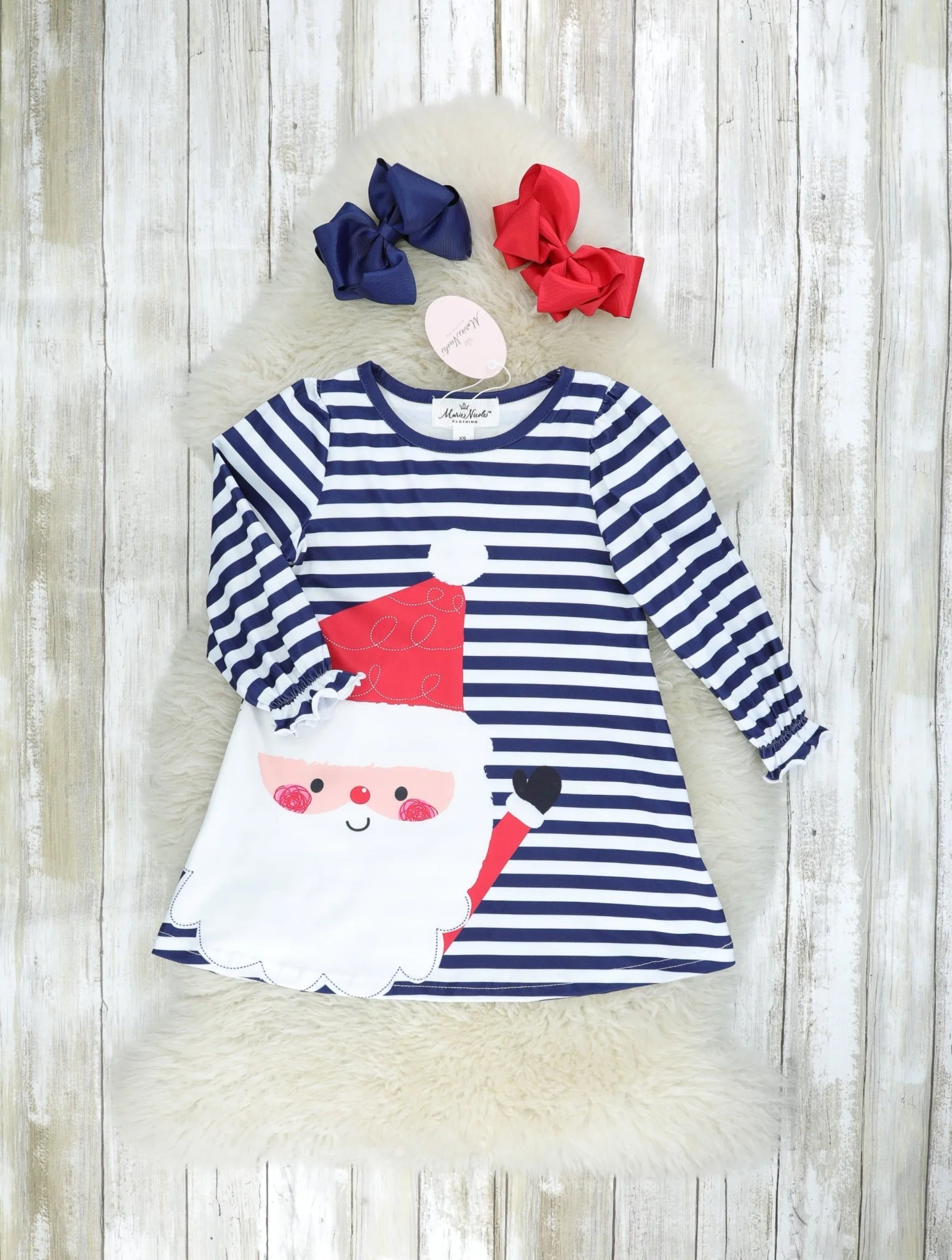 Striped Jolly Santa Dress