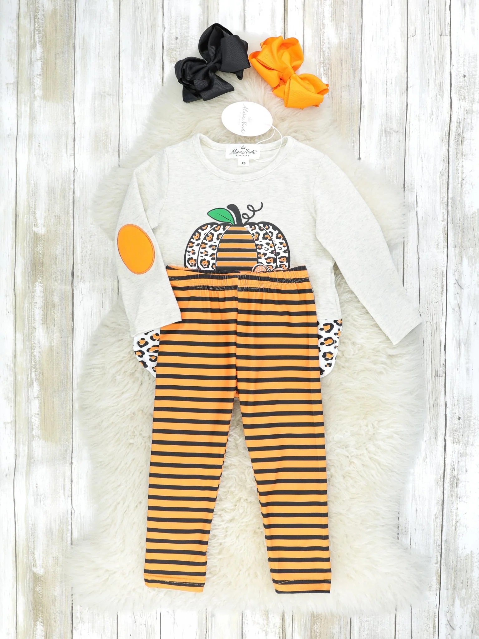 Striped Leopard Pumpkin Outfit - Image 2