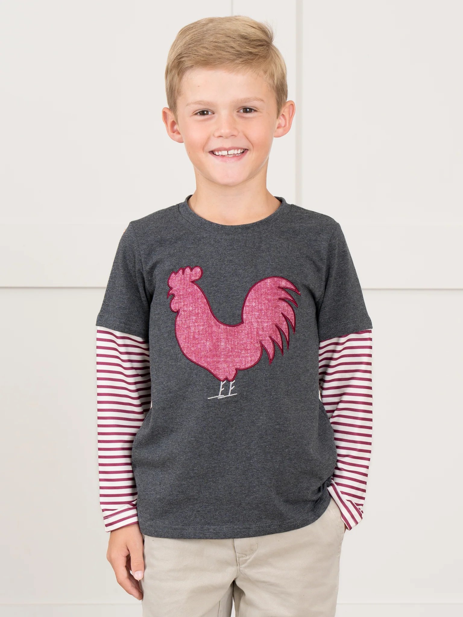 Striped Little Rooster Shirt