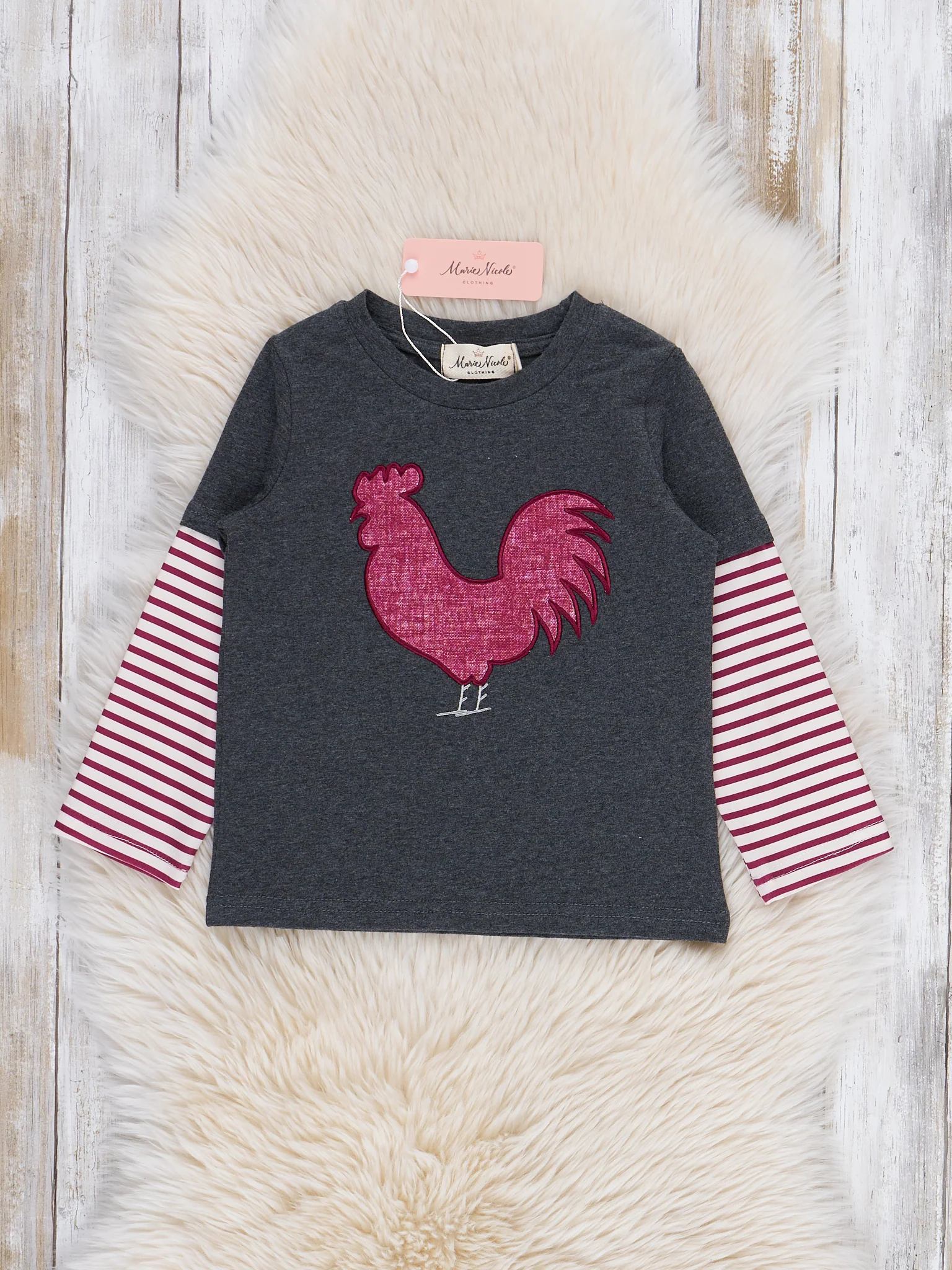 Striped Little Rooster Shirt - Image 2