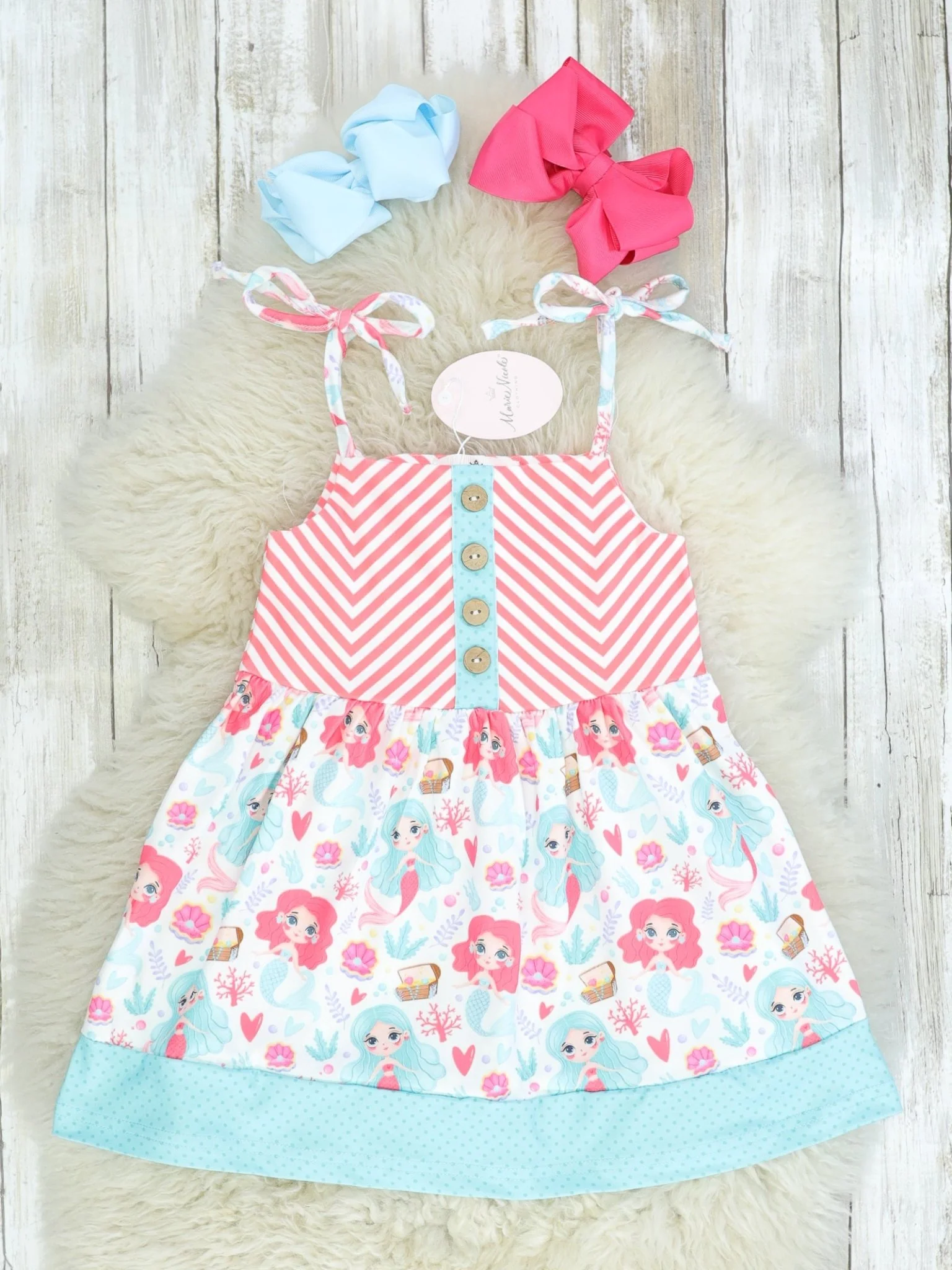 Striped Mermaid Dress