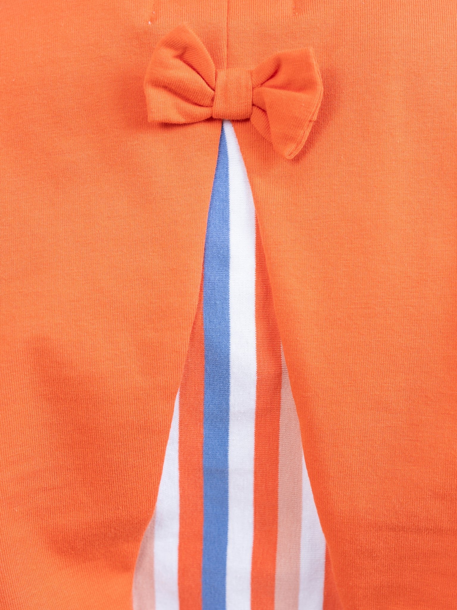 Striped Peek-a-Boo Swing Shirt in Orange - Image 6